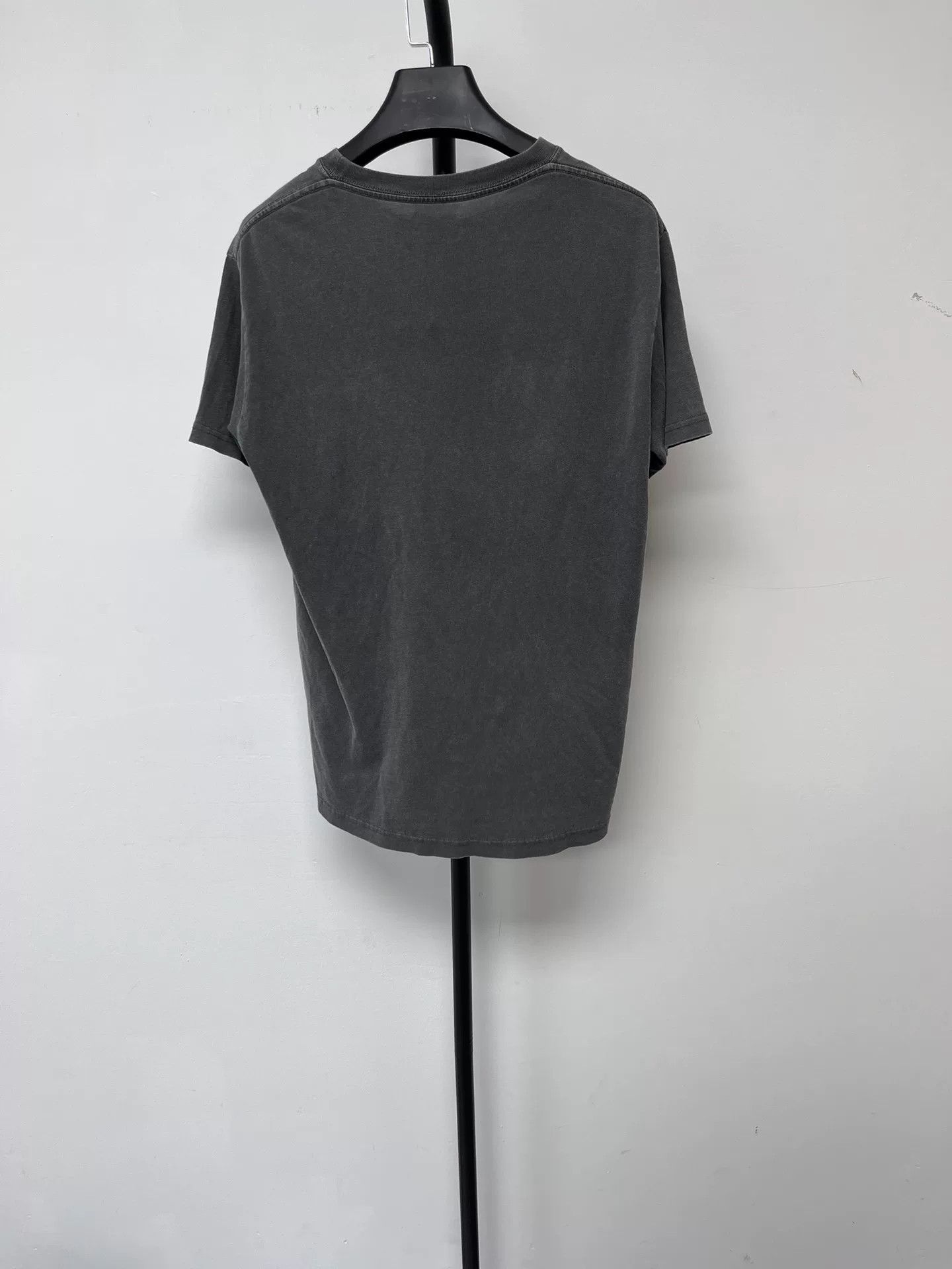 Balenciaga Balenciaga Logo Print Gray Short Sleeve T-Shirt Size L / US 10 / IT 46 - 2 Thumbnail