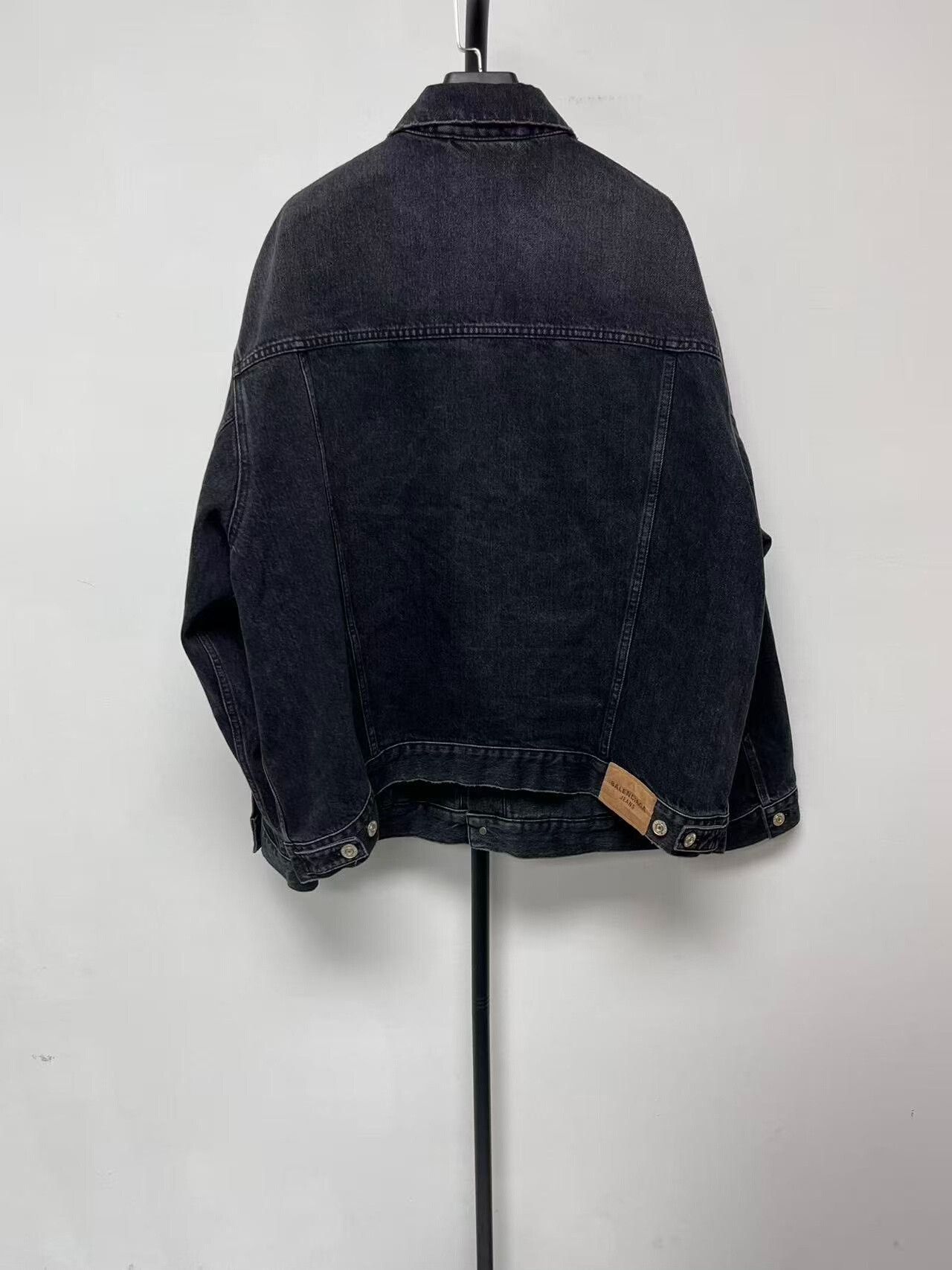 Balenciaga Balenciaga Black Denim Long Sleeve Jacket Size XS / US 0-2 / IT 36-38 - 2 Thumbnail