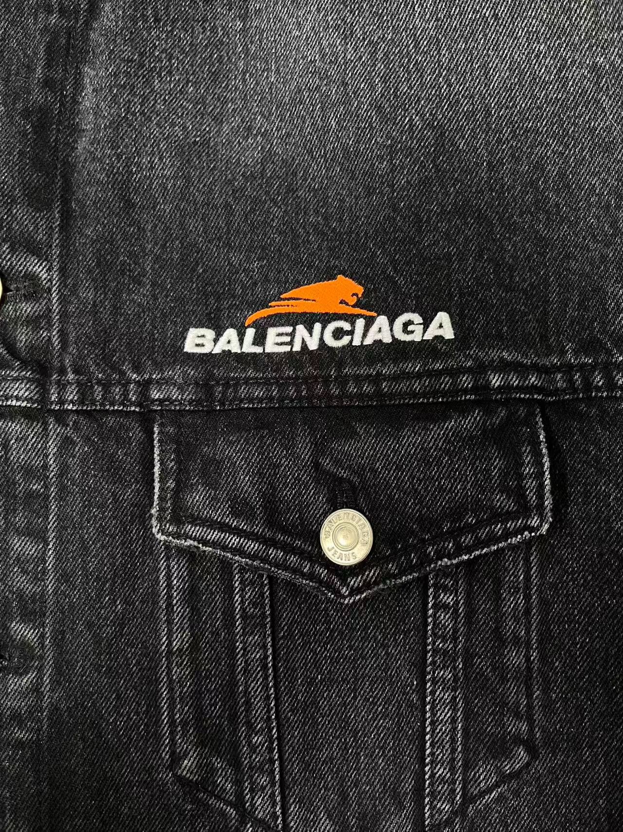 Balenciaga Balenciaga Black Denim Long Sleeve Jacket Size XS / US 0-2 / IT 36-38 - 3 Thumbnail