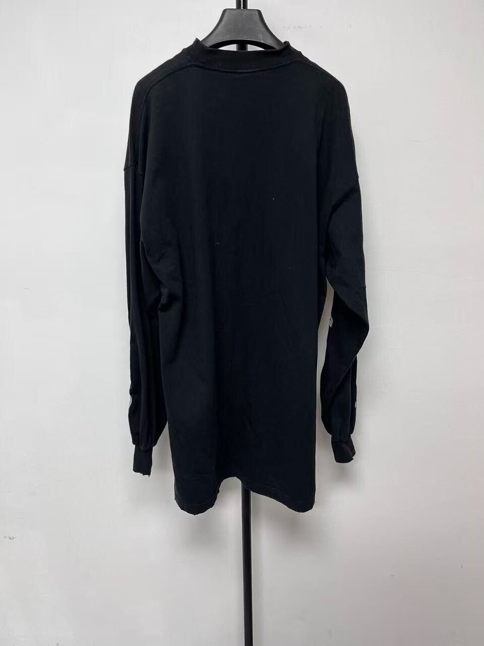 Balenciaga Balenciaga Black Long Sleeve T-shirt for Women Size XS / US 0-2 / IT 36-38 - 2 Thumbnail