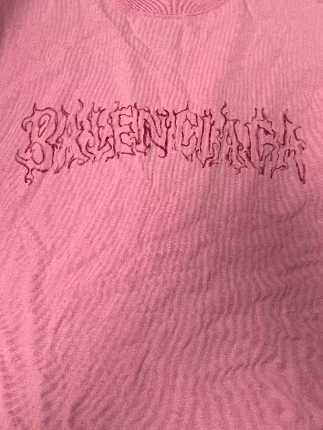 Balenciaga Balenciaga Logo Graphic Oversized T-Shirt Size XXS / US 00 / IT 34 - 3 Thumbnail