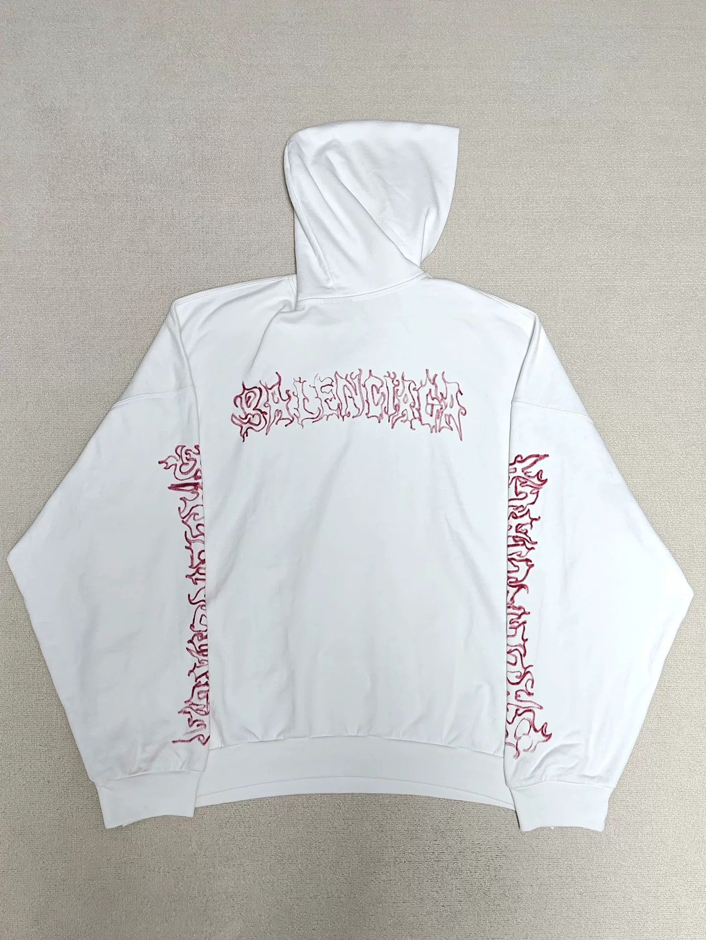 Balenciaga balenciaga dragon flame hooded sweatshirt Size US L / EU 52-54 / 3 - 3 Thumbnail