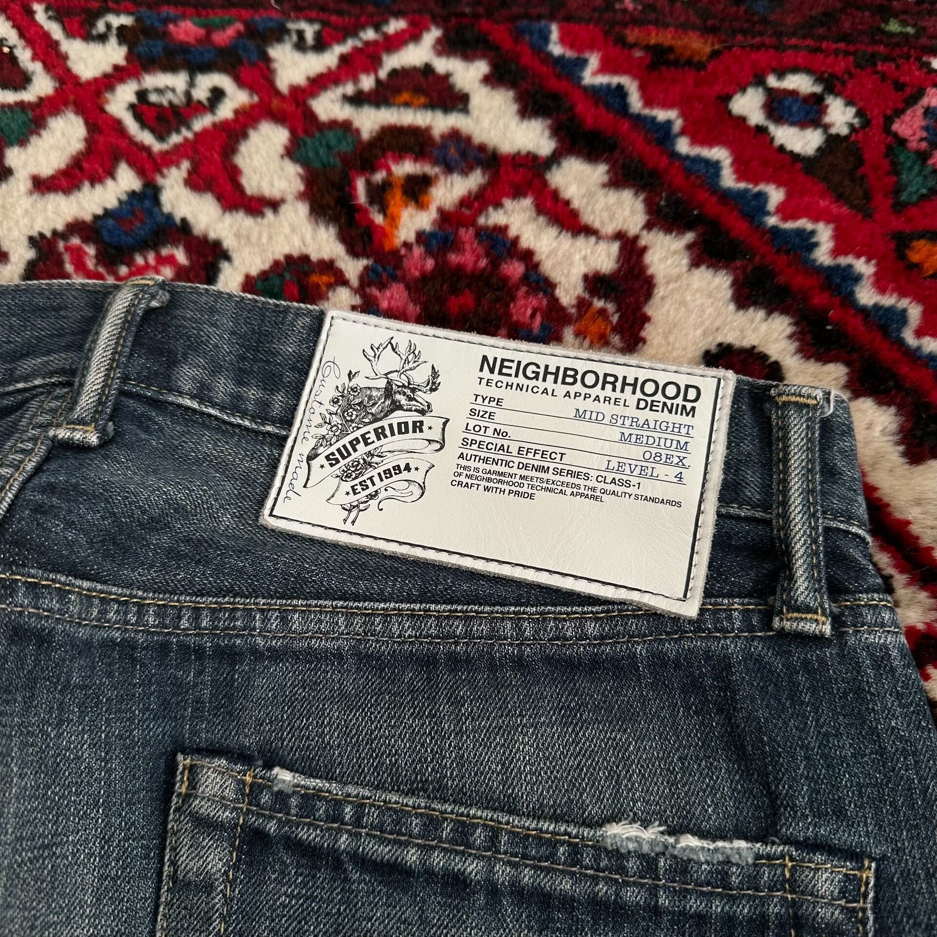 Neighborhood neighborhood splatter denim pants mid size Size US 32 / EU 48 - 7 Thumbnail