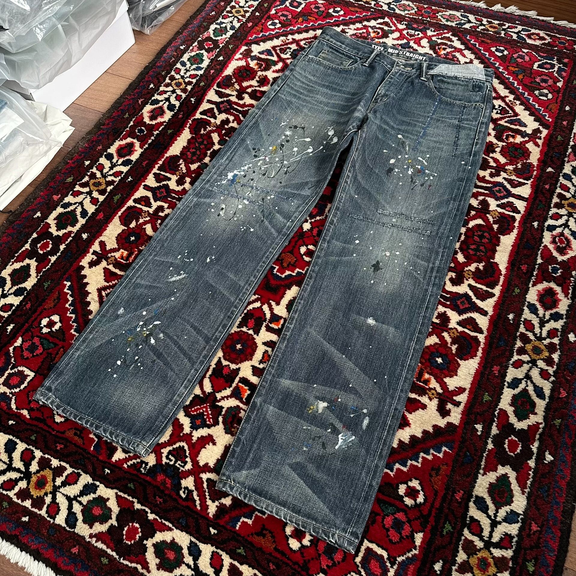 Neighborhood neighborhood splatter denim pants mid size Size US 32 / EU 48 - 5 Thumbnail