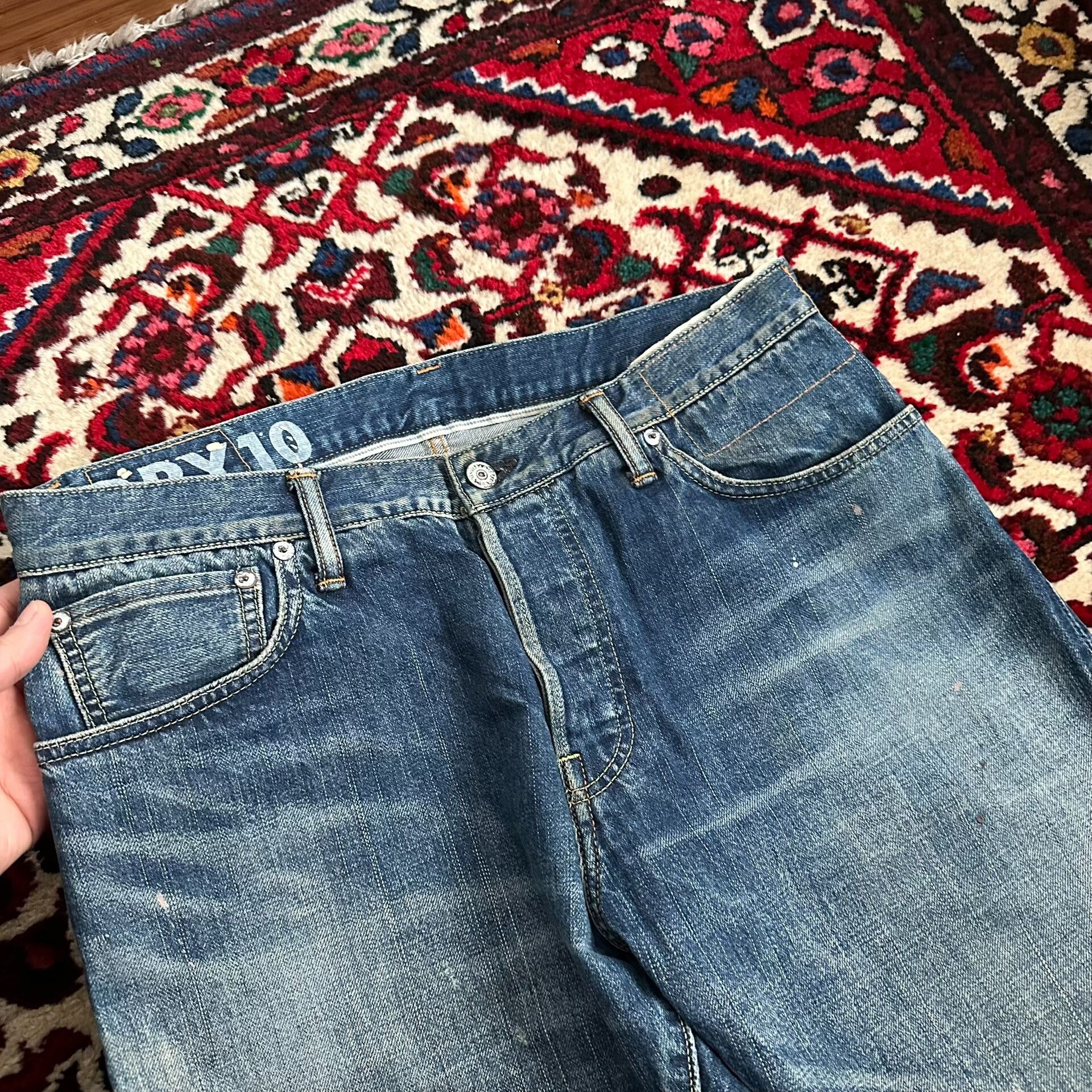Visvim visvim 20ss dry10 splash paint jeans Size US 34 / EU 50 - 6 Thumbnail