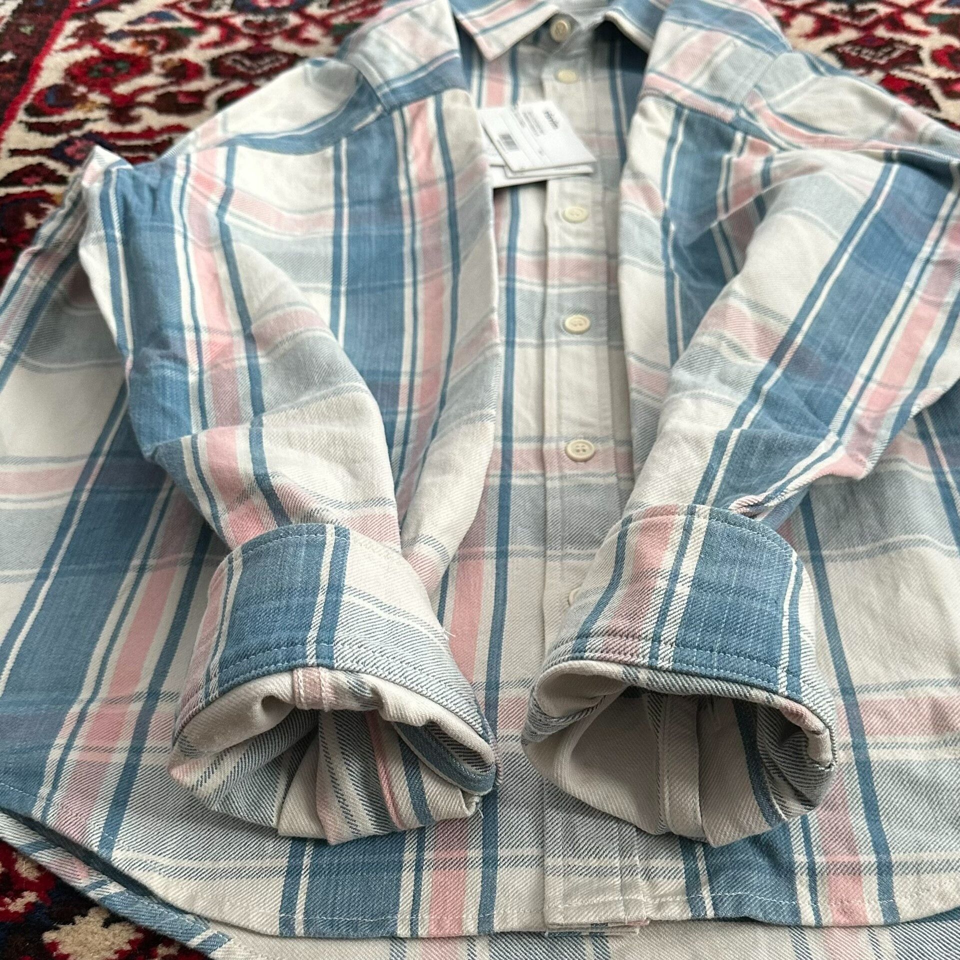 Visvim visvim pioneer check shirt in blue plaid Size US L / EU 52-54 / 3 - 7 Thumbnail