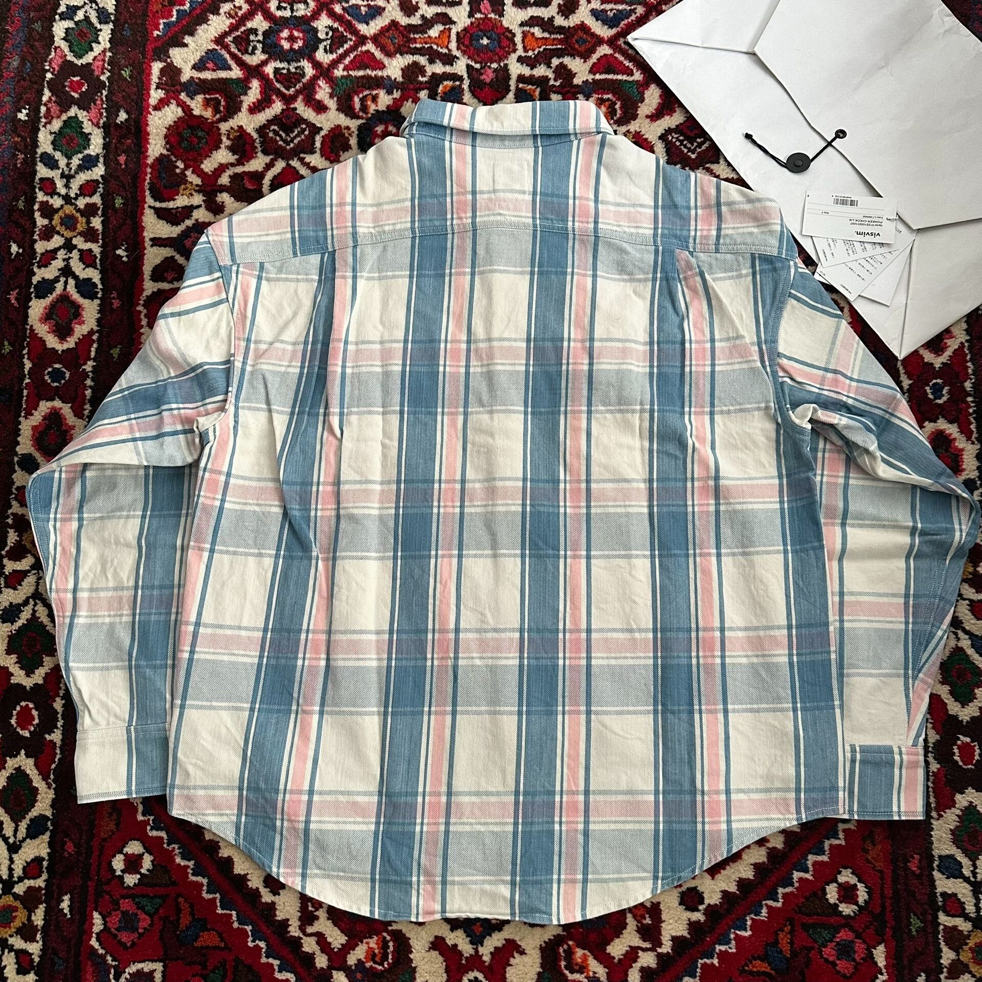 Visvim visvim pioneer check shirt in blue plaid Size US L / EU 52-54 / 3 - 2 Thumbnail