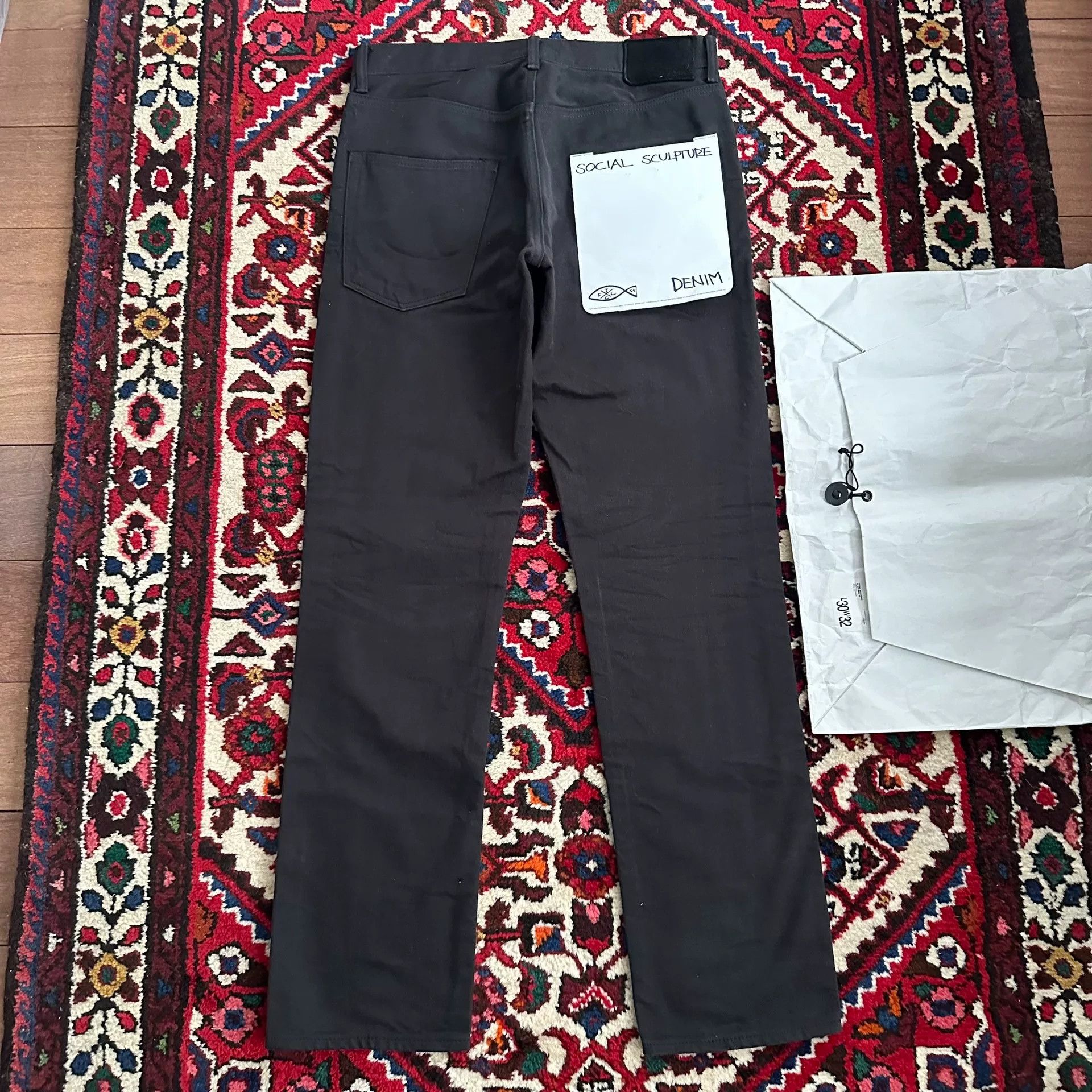 Visvim visvim black denim pants W32 L30 Size US 32 / EU 48 - 2 Thumbnail