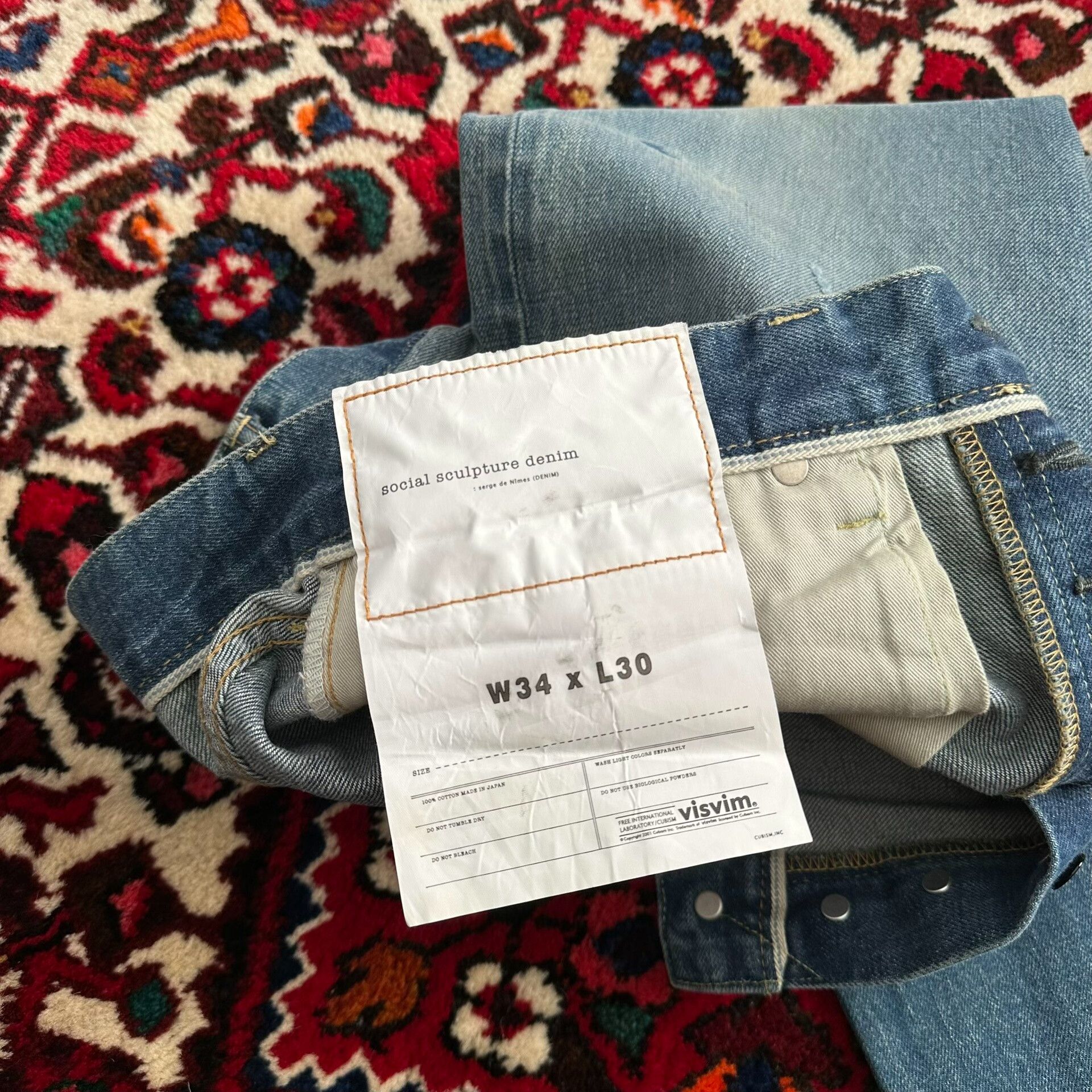 Visvim visvim 18ss denim pants w34l30 Size US 34 / EU 50 - 7 Thumbnail