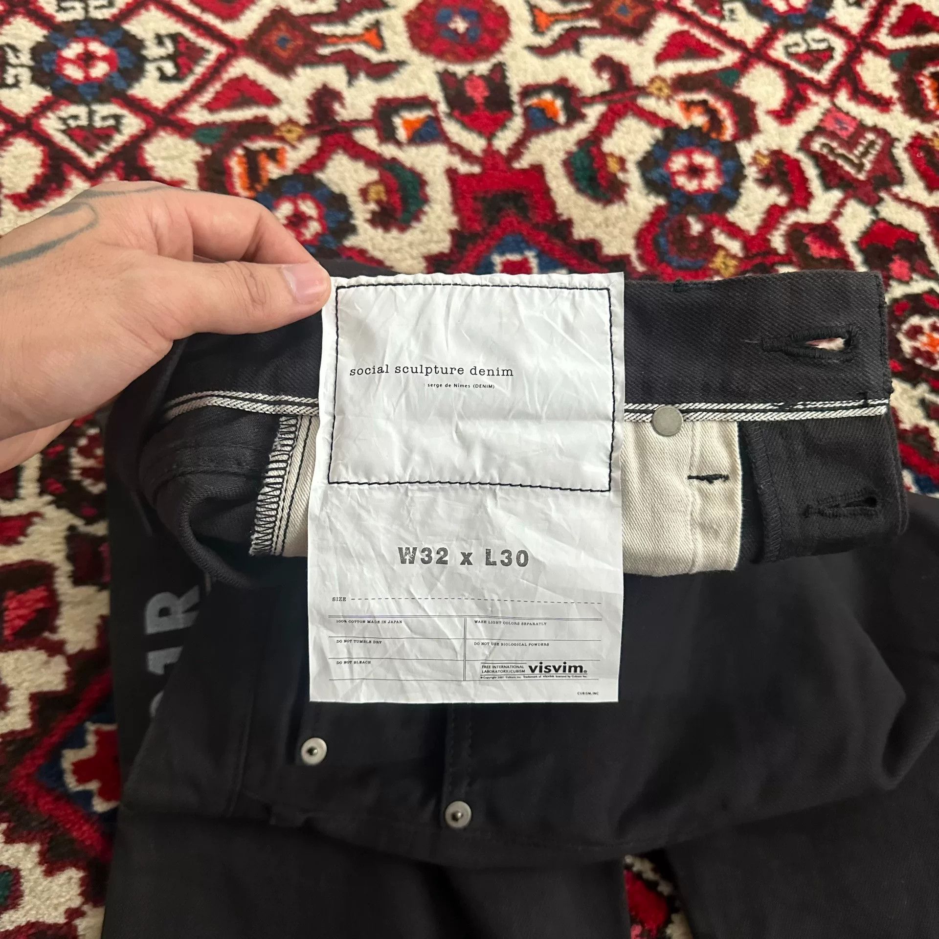 Visvim visvim black denim pants W32 L30 Size US 32 / EU 48 - 5 Thumbnail