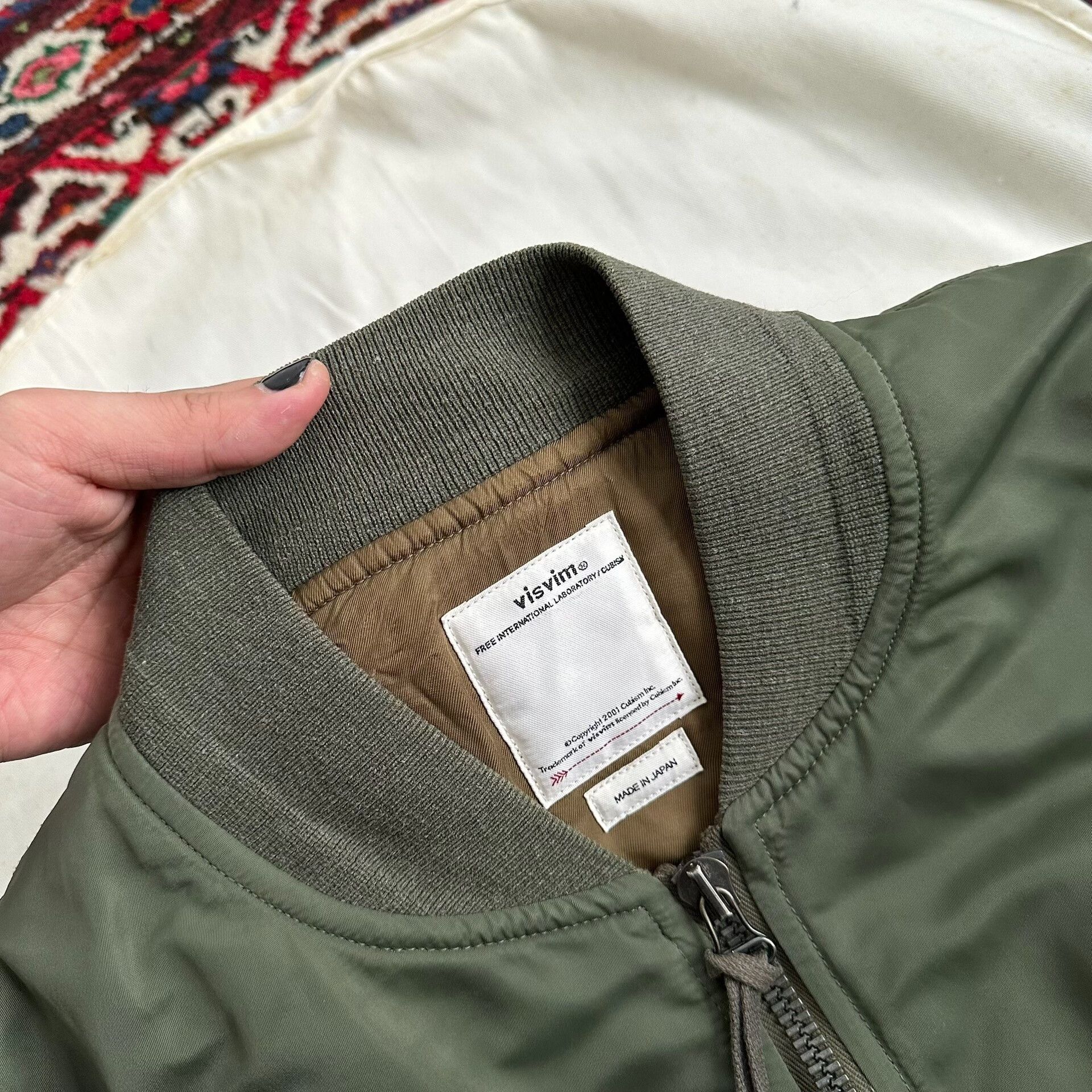 visvim thorson jacket with collage design