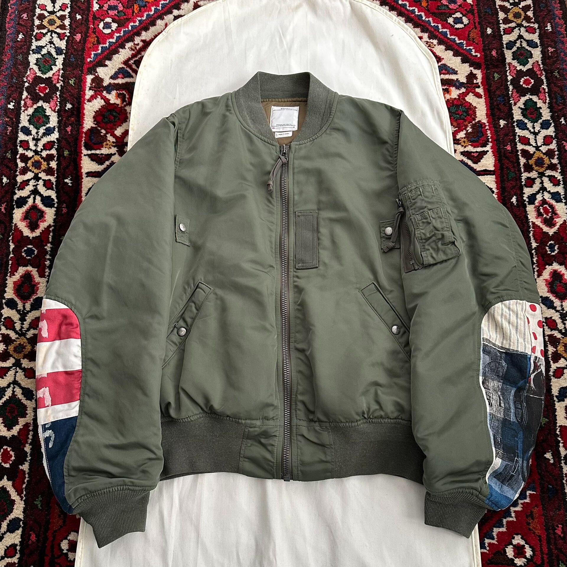 visvim thorson jacket with collage design