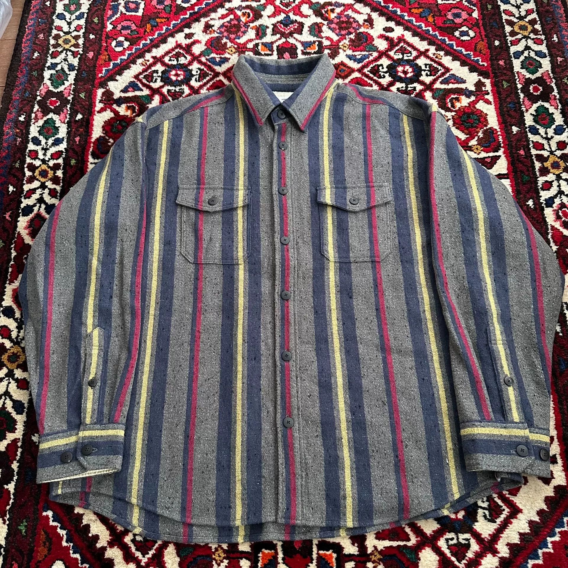 Visvim visvim lumber long sleeve striped shirt Size US L / EU 52-54 / 3 - 3 Thumbnail
