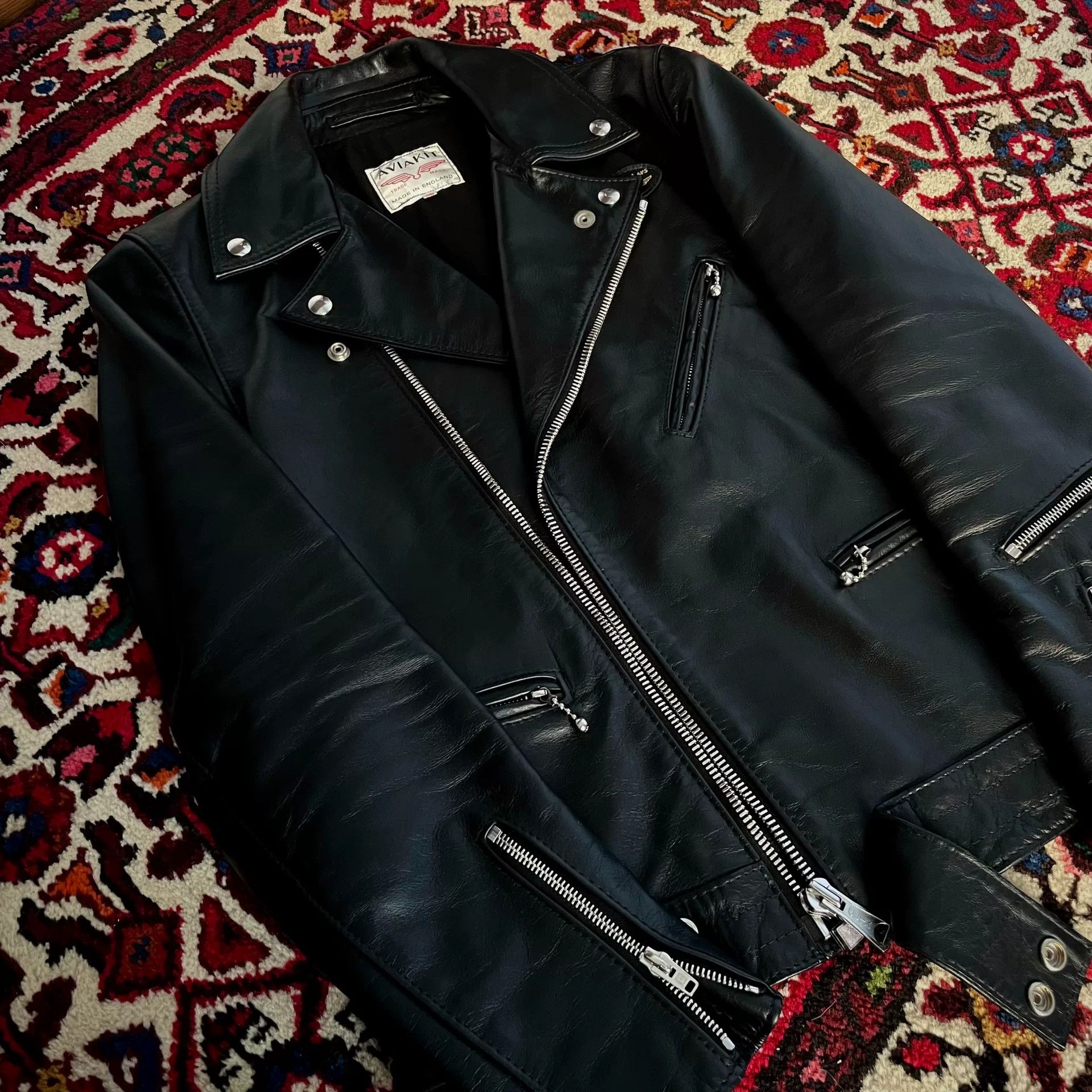 Lewis Leathers lewis leathers black leather biker jacket Size US M / EU 48-50 / 2 - 2 Thumbnail
