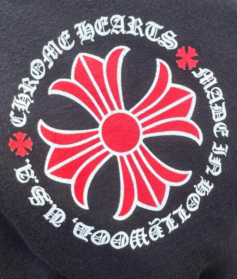 Chrome Hearts chrome hearts red circle graphic zip hoodie Size US L / EU 52-54 / 3 - 5 Thumbnail