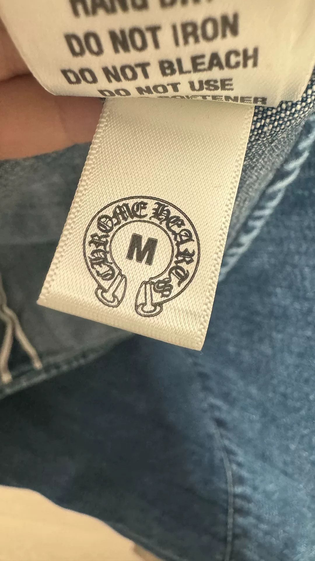 Chrome Hearts chrome hearts blue denim cross button-up shirt Size US L / EU 52-54 / 3 - 5 Thumbnail