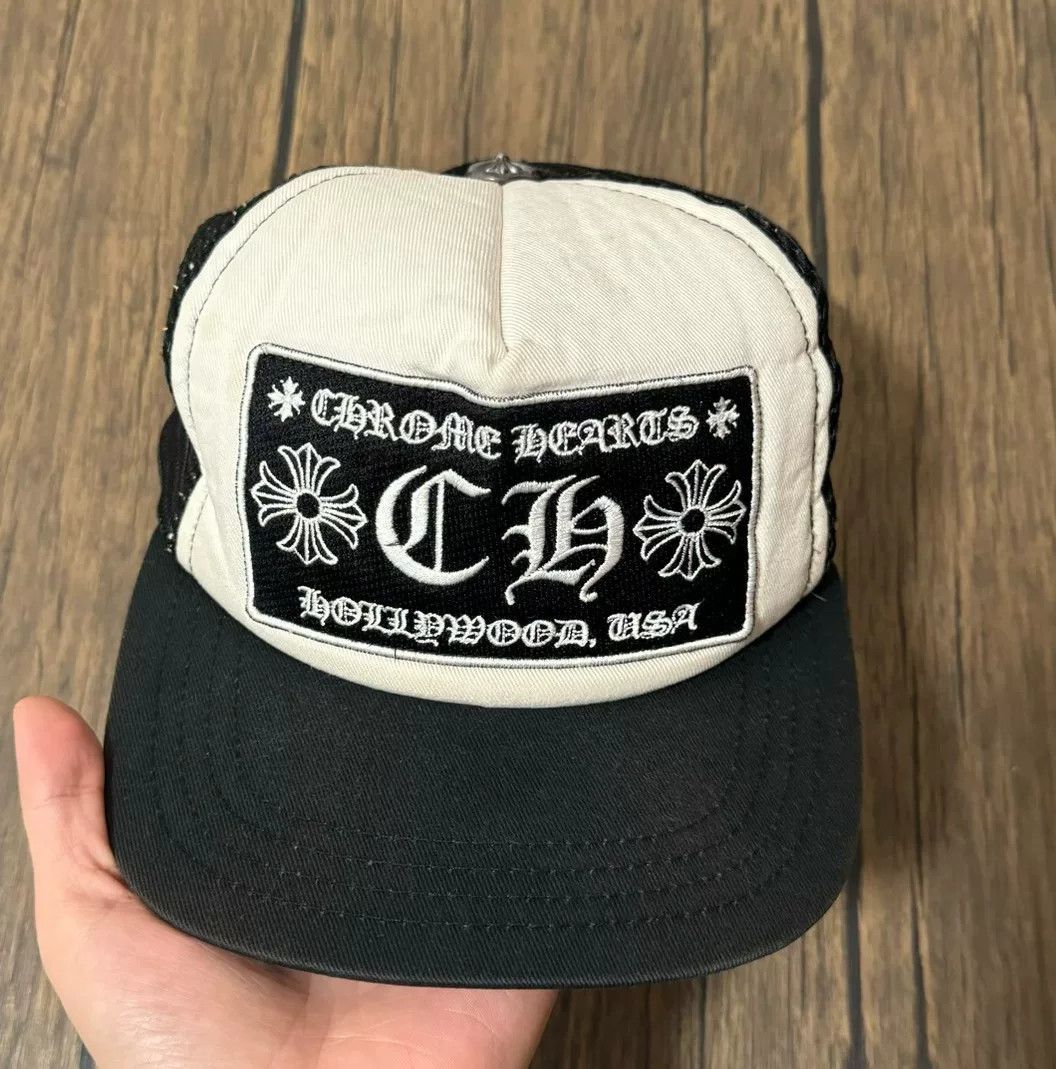 Chrome Hearts chrome hearts black and white trucker cap Size ONE SIZE - 2 Thumbnail