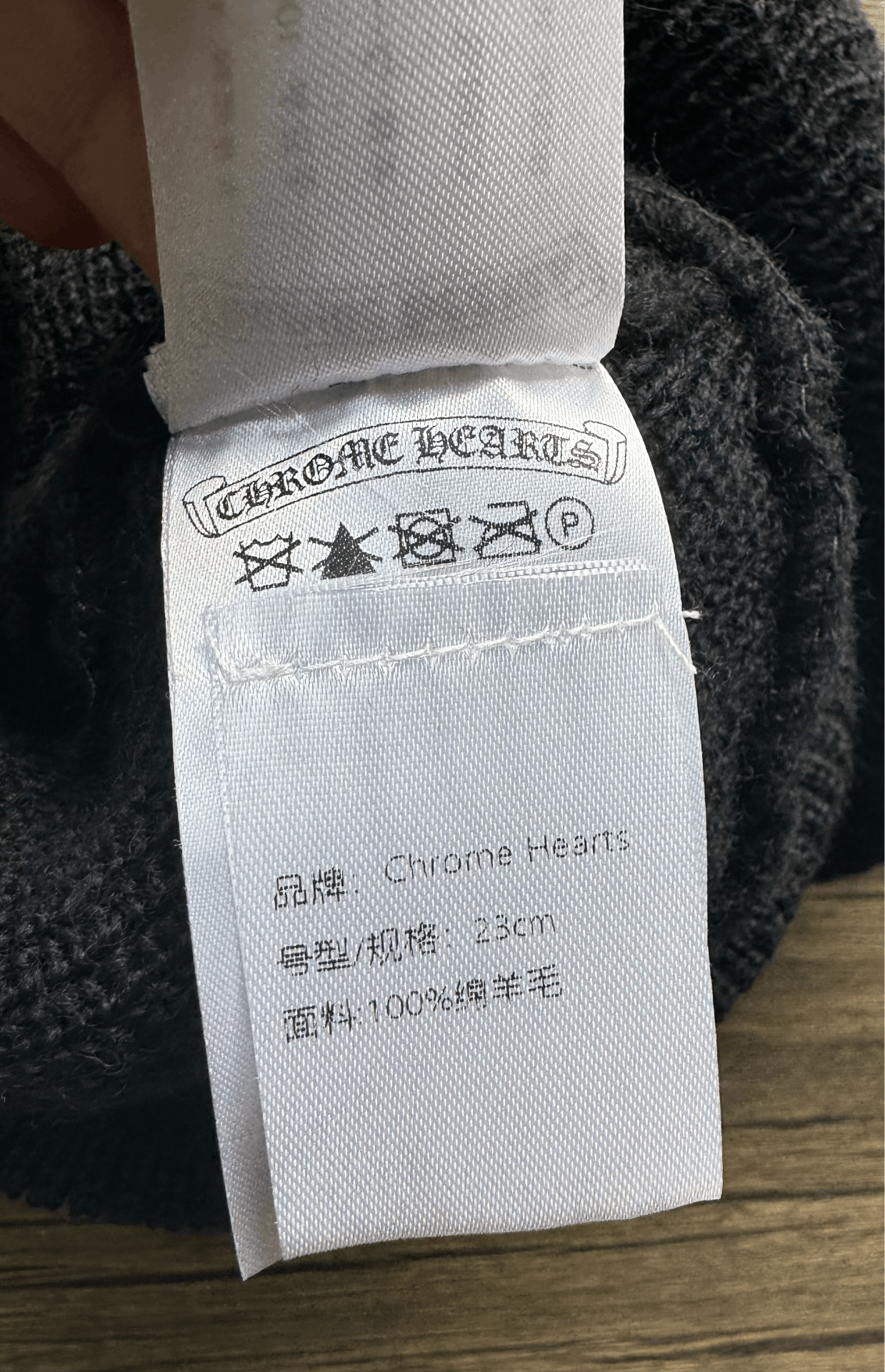 Chrome Hearts chrome hearts black embroidered knit beanie Size ONE SIZE - 4 Thumbnail
