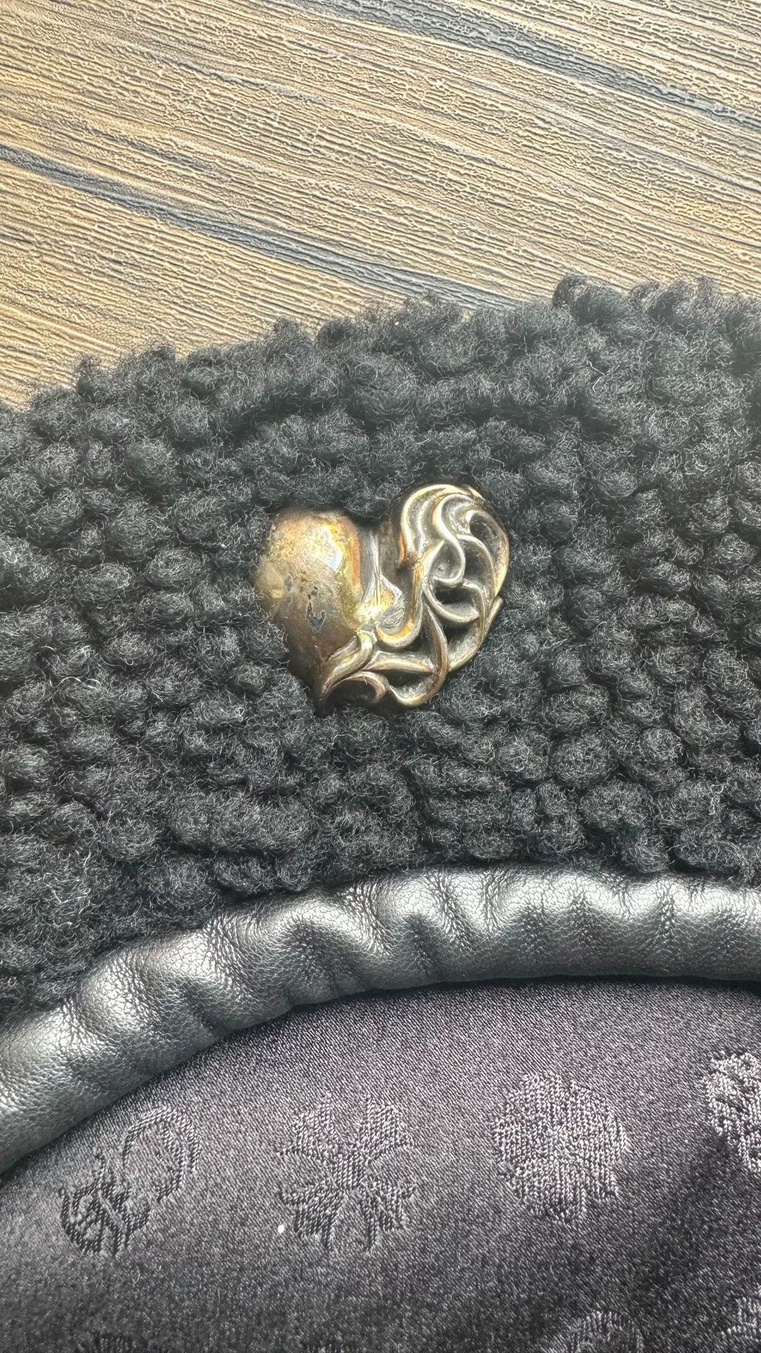Chrome Hearts Chrome Hearts Black Beret Hat Size ONE SIZE - 3 Thumbnail