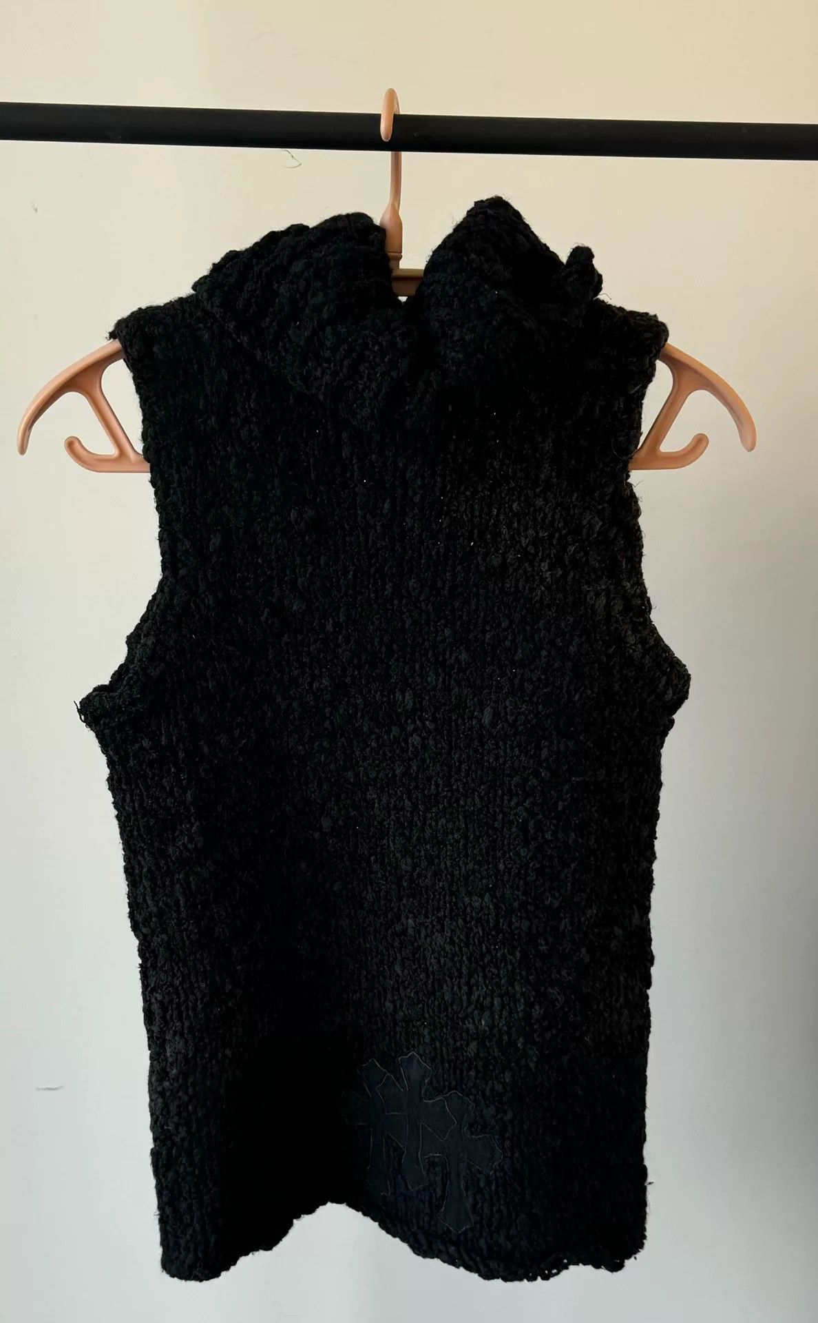 Chrome Hearts black knitted sleeveless turtleneck sweater Size S / US 4 / IT 40 - 2 Thumbnail