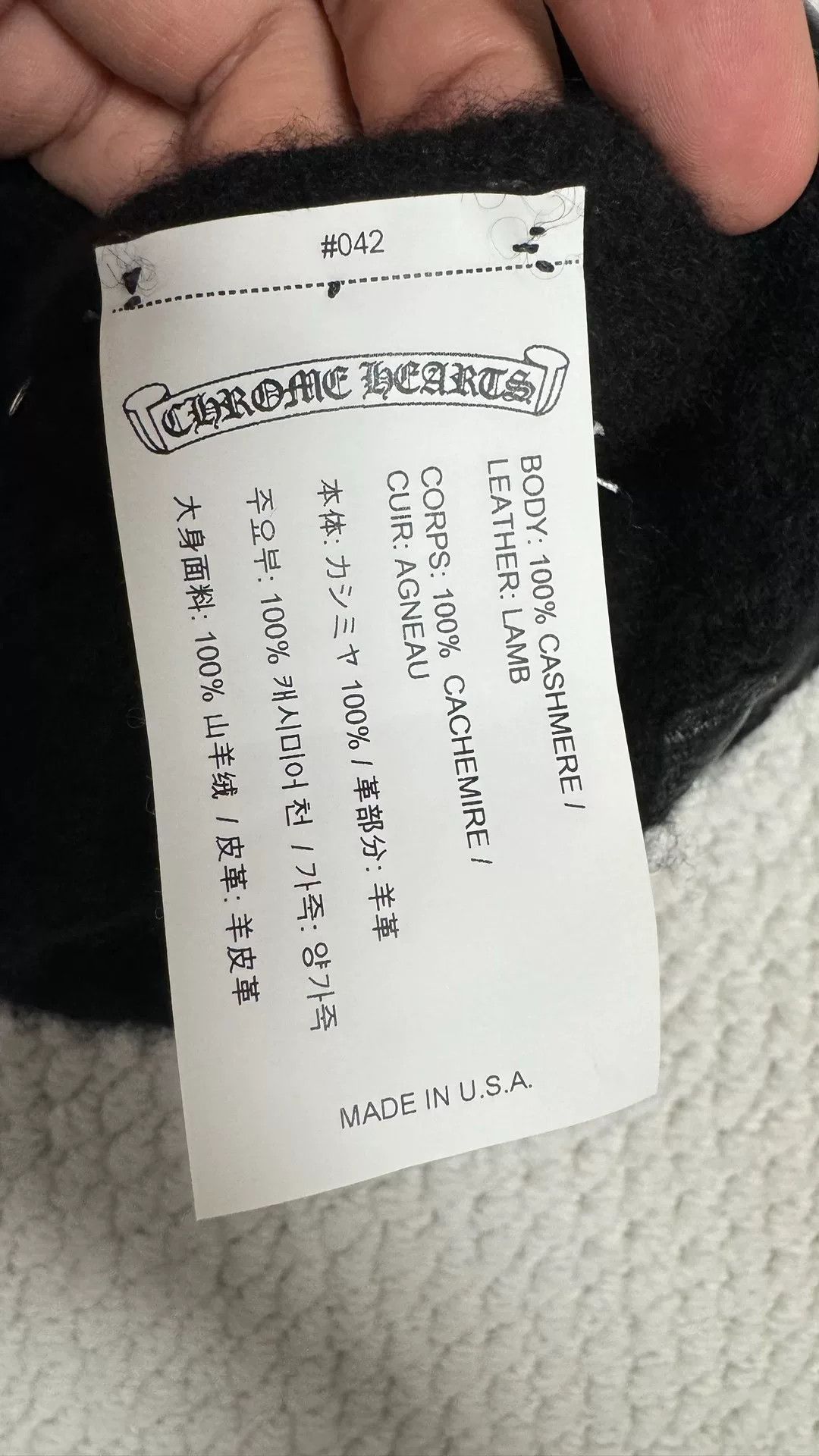 Chrome Hearts chrome hearts black cross cashmere beanie Size ONE SIZE - 5 Thumbnail