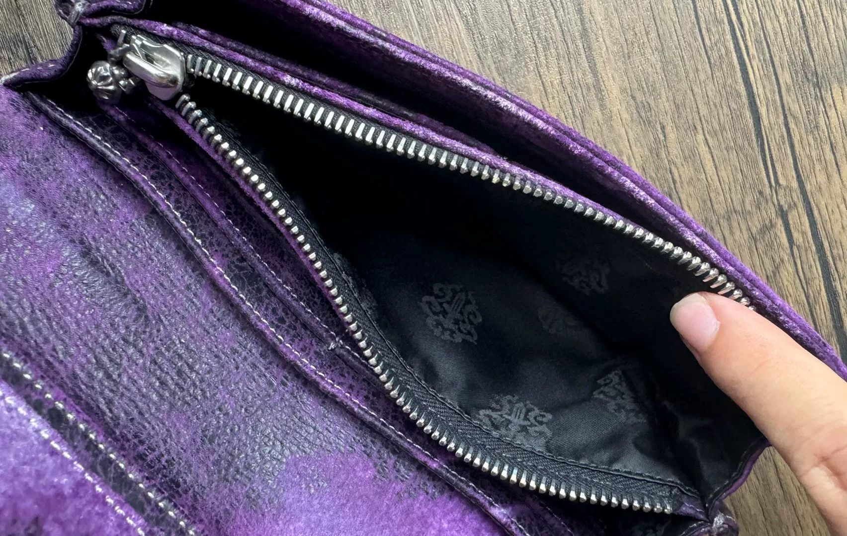 Chrome Hearts chrome hearts long wallet in purple Size ONE SIZE - 5 Thumbnail