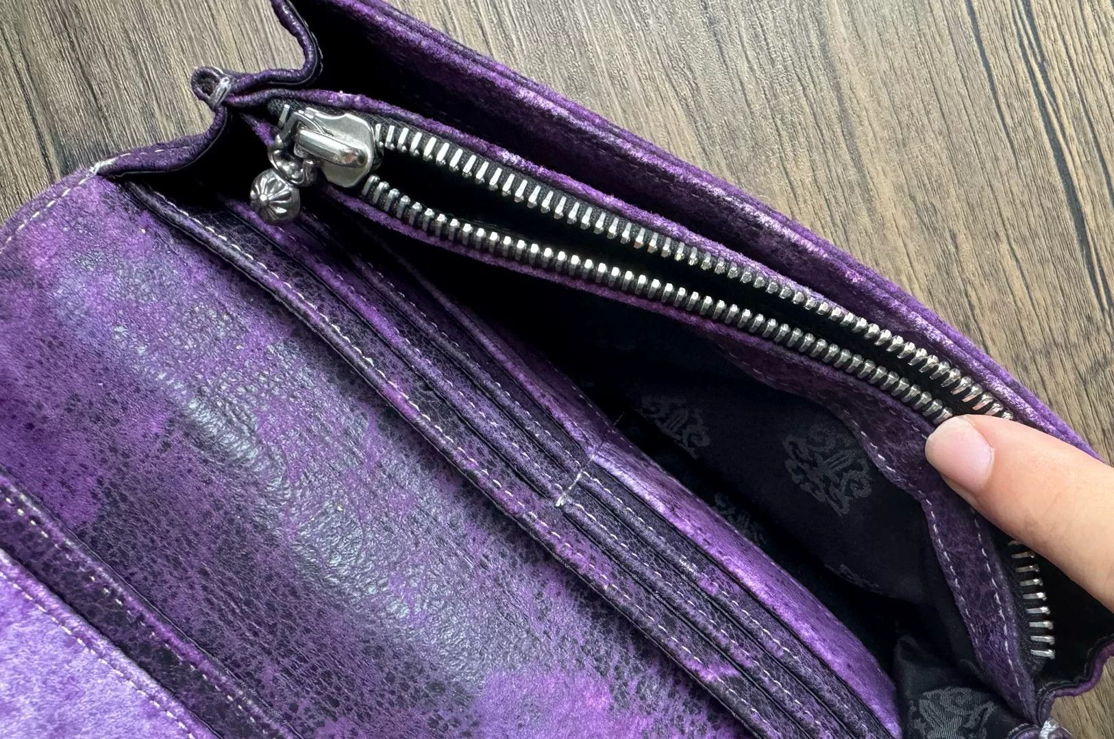 Chrome Hearts chrome hearts long wallet in purple Size ONE SIZE - 6 Thumbnail