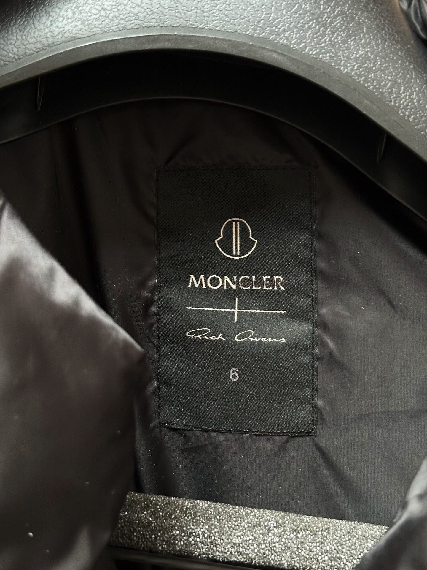 Moncler rick owens x moncler black down jacket Size US L / EU 52-54 / 3 - 4 Thumbnail