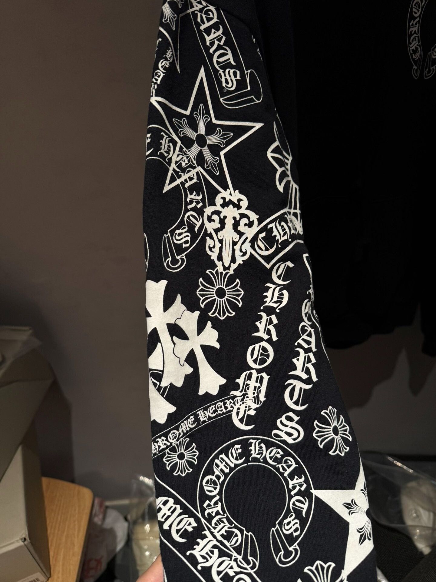 Chrome Hearts Chrome Hearts Black Hoodie with Floral Print Size US S / EU 44-46 / 1 - 3 Thumbnail