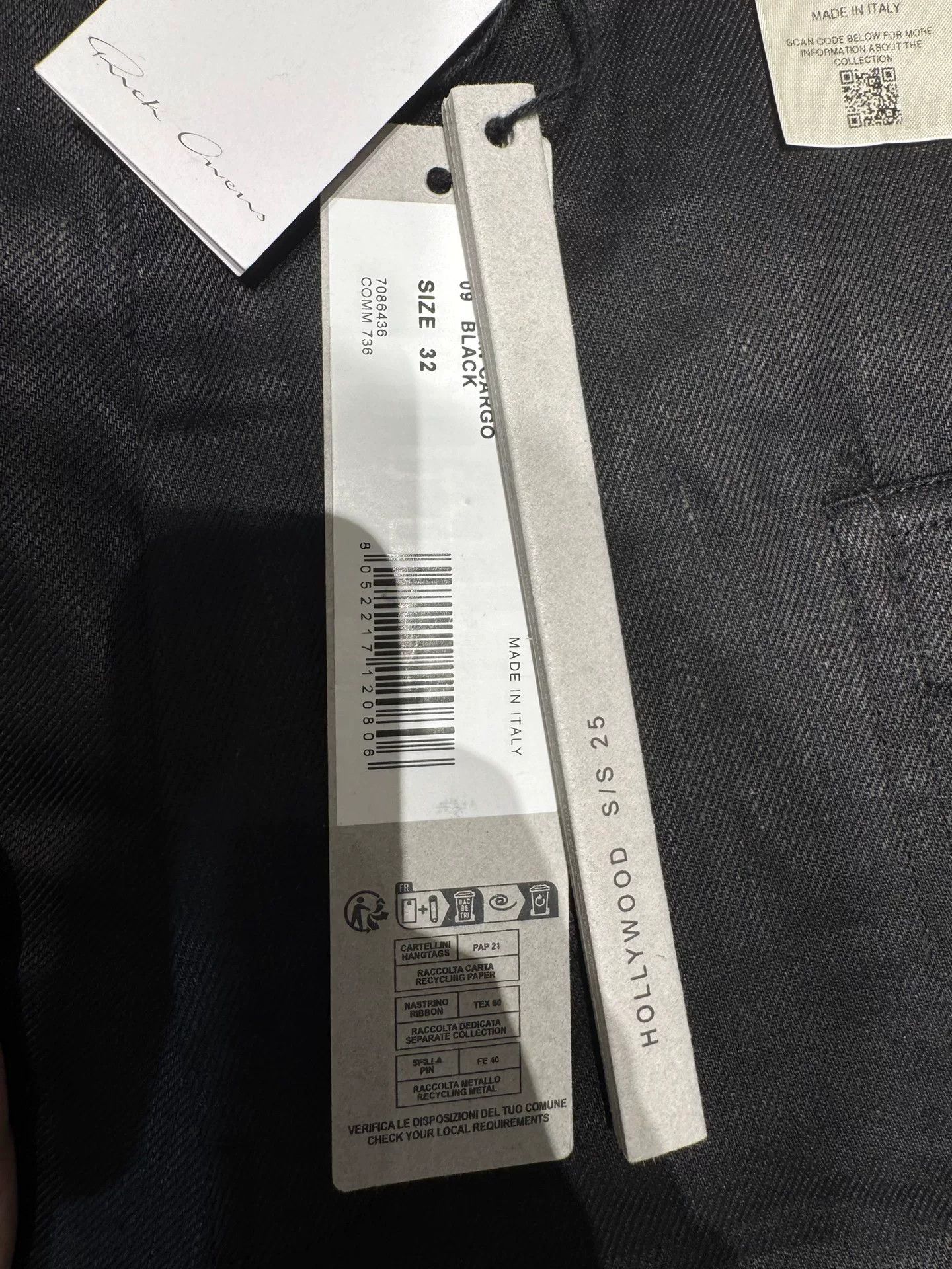 Rick Owens black cargo pants by Rick Owens Size US 32 / EU 48 - 4 Thumbnail