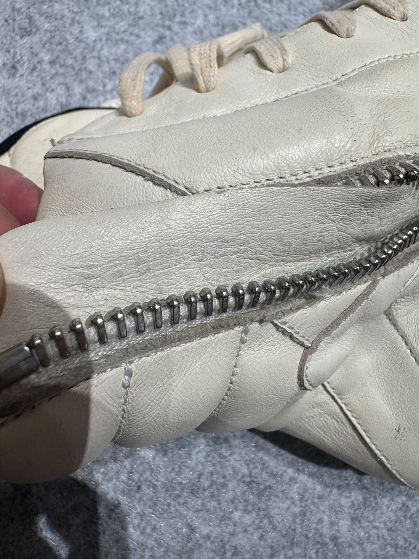 Rick Owens rick owens high-top milk white sneakers Size US 8.5 / EU 41-42 - 5 Thumbnail