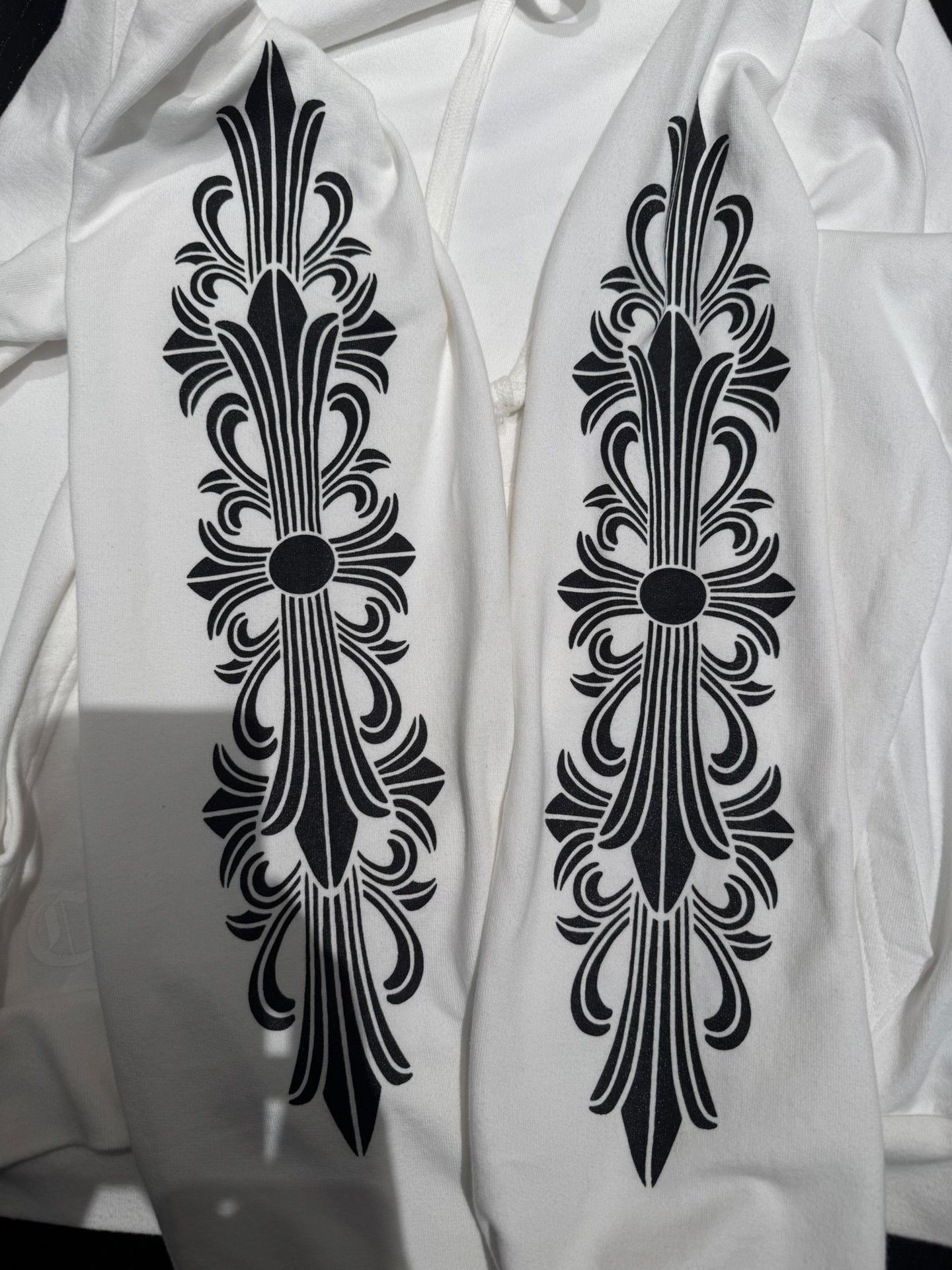 Chrome Hearts chrome hearts classic white sweatshirt with print Size US XL / EU 56 / 4 - 4 Thumbnail