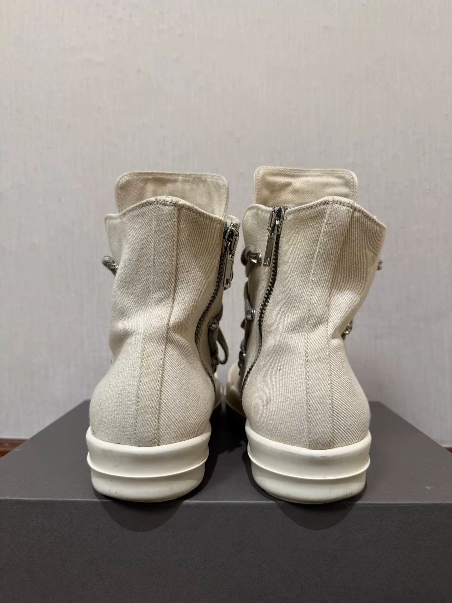 Rick Owens rick owens white star lace-up sneakers Size US 9 / EU 42 - 4 Thumbnail