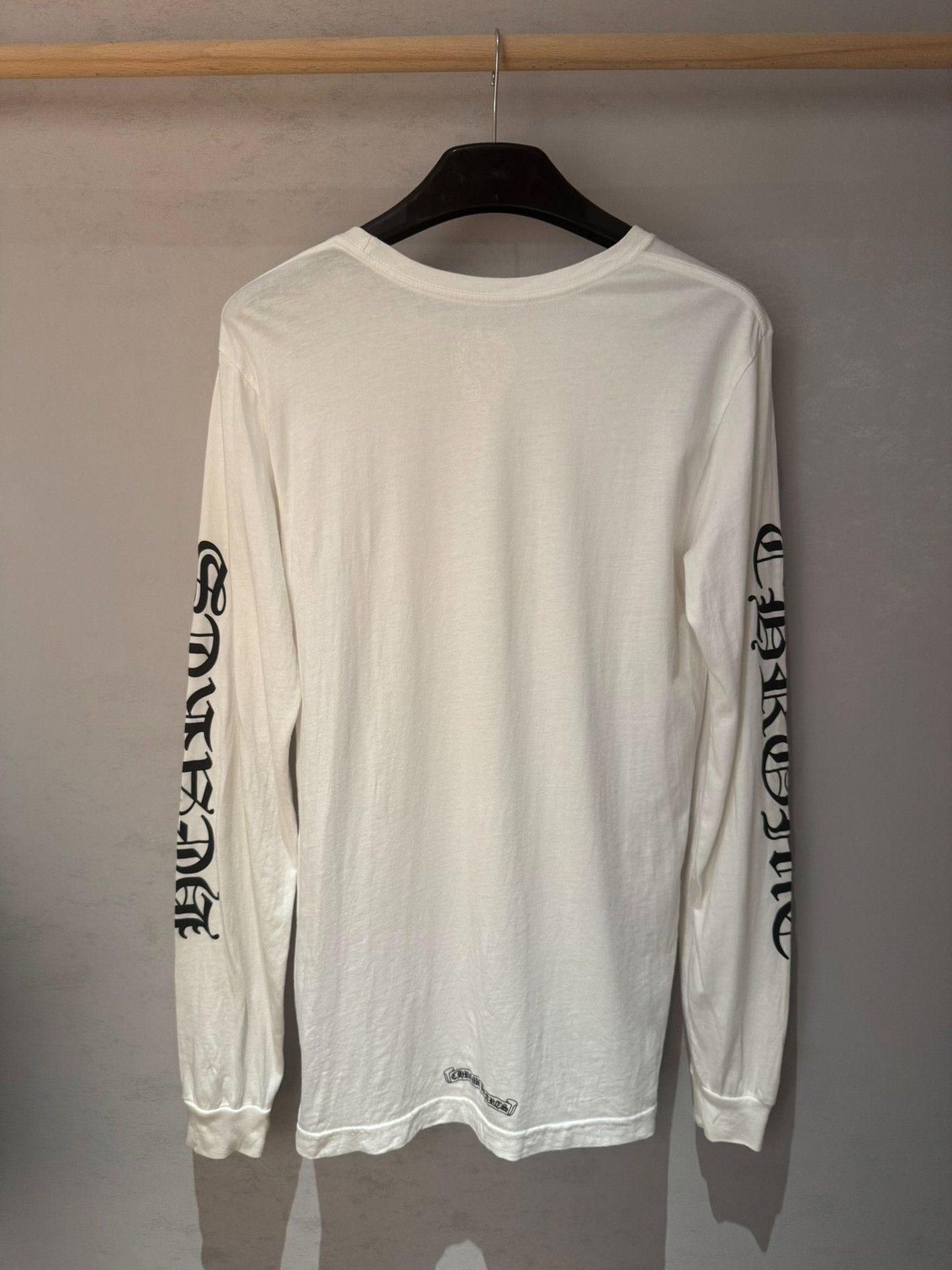 Chrome Hearts Chrome Hearts White Long Sleeve Printed Shirt Size US M / EU 48-50 / 2 - 2 Thumbnail
