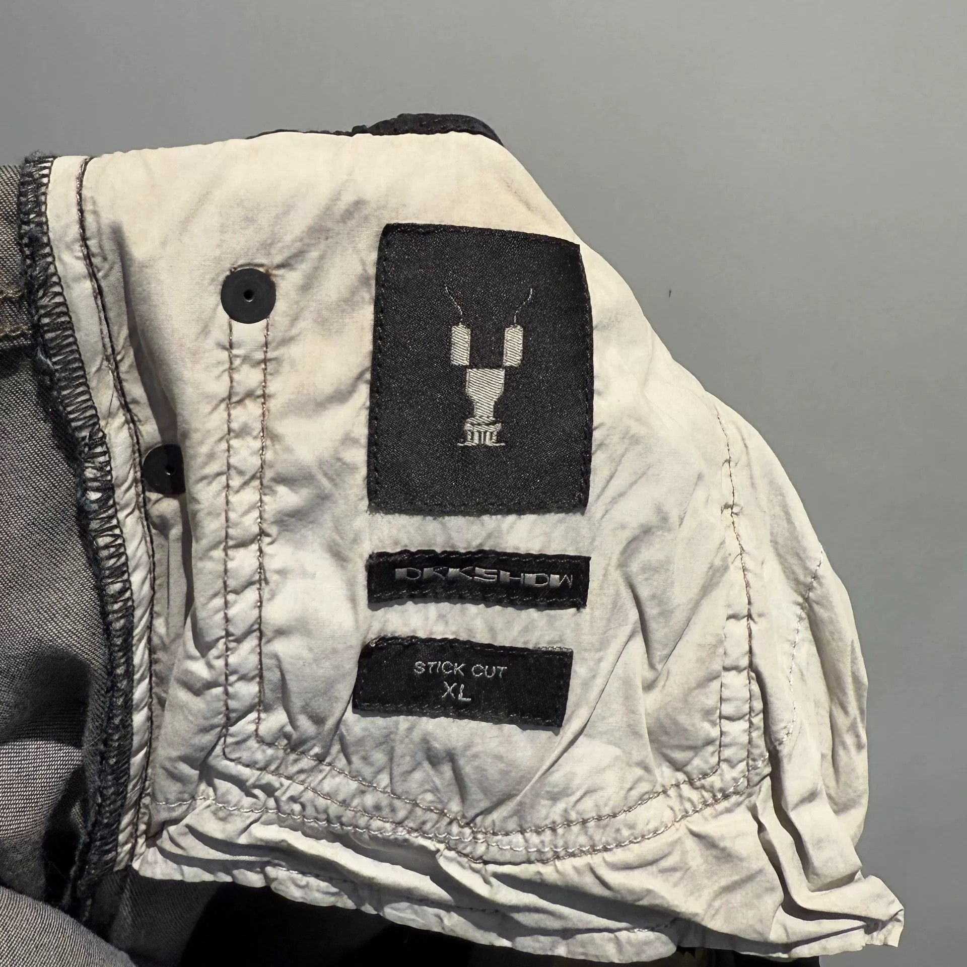 Rick Owens rare rick owens waxed denim pants Size US 31 - 8 Thumbnail