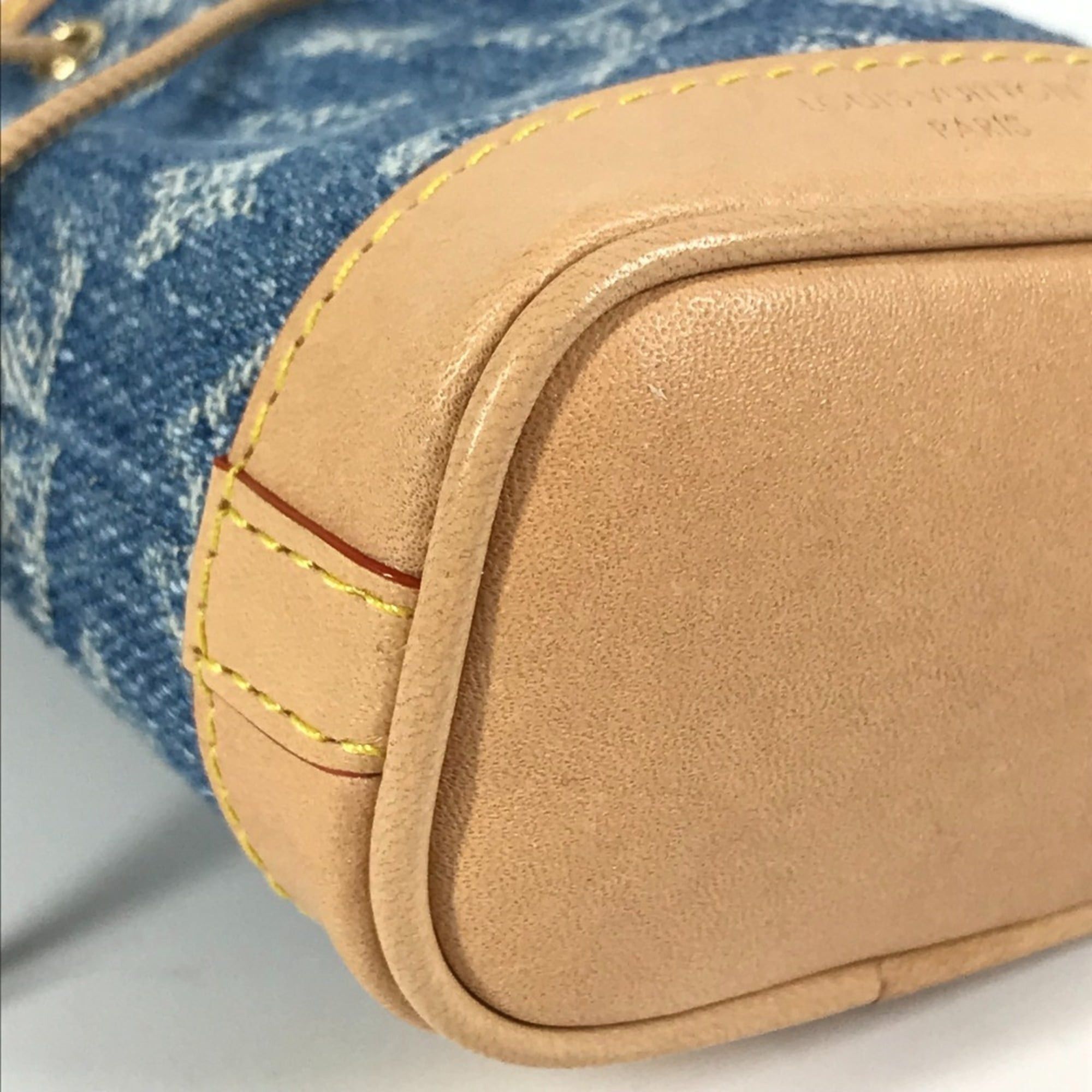 Louis Vuitton LOUIS VUITTON M01700 Monogram Denim Micronoe Bag Charm Bucket Keychain Canvas Unisex Blue Size ONE SIZE - 7 Thumbnail