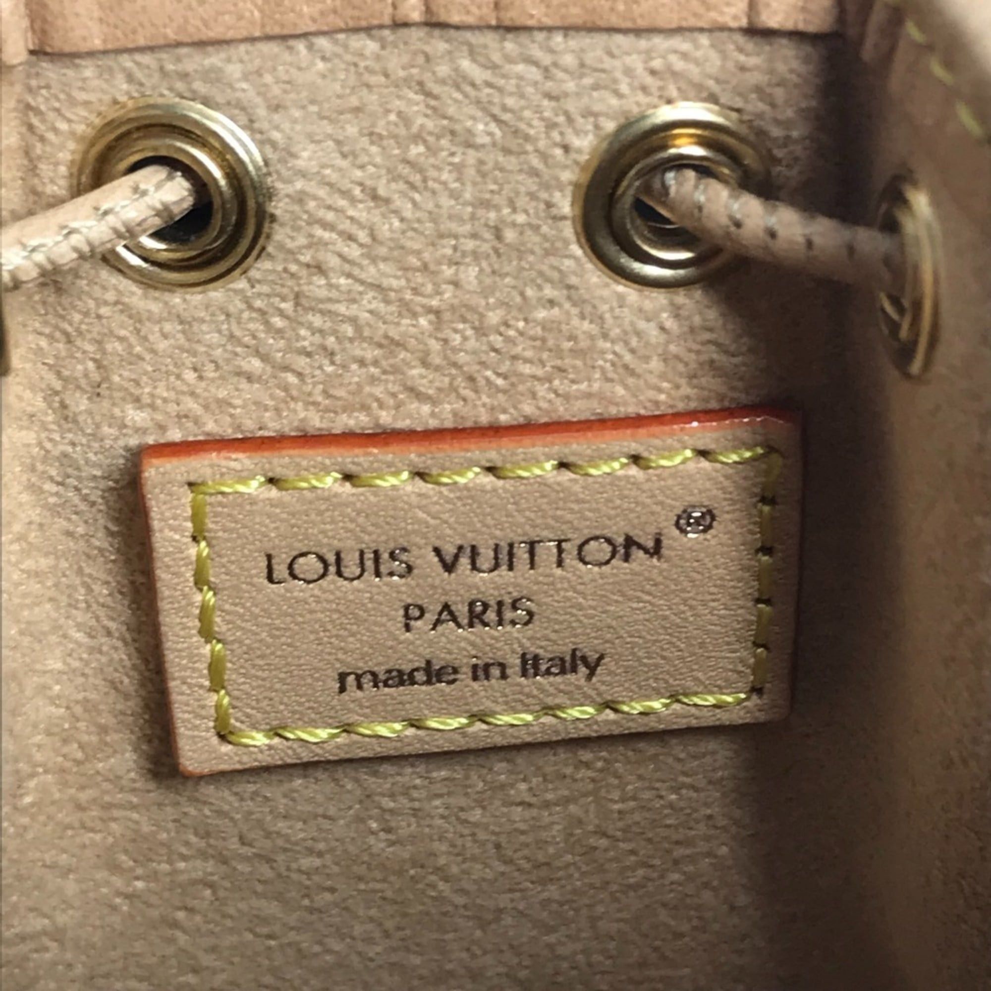 Louis Vuitton LOUIS VUITTON M01700 Monogram Denim Micronoe Bag Charm Bucket Keychain Canvas Unisex Blue Size ONE SIZE - 12 Thumbnail
