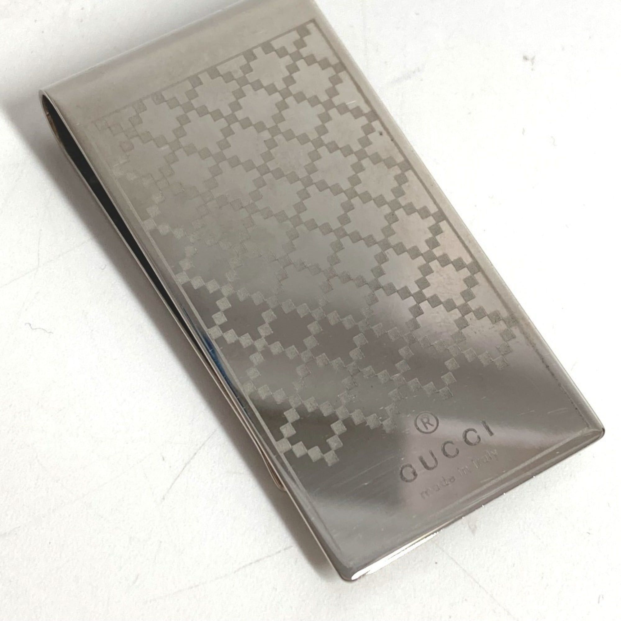 Gucci GUCCI Wallet Logo Bill Clip Money SV925 Unisex Silver Size ONE SIZE - 5 Thumbnail