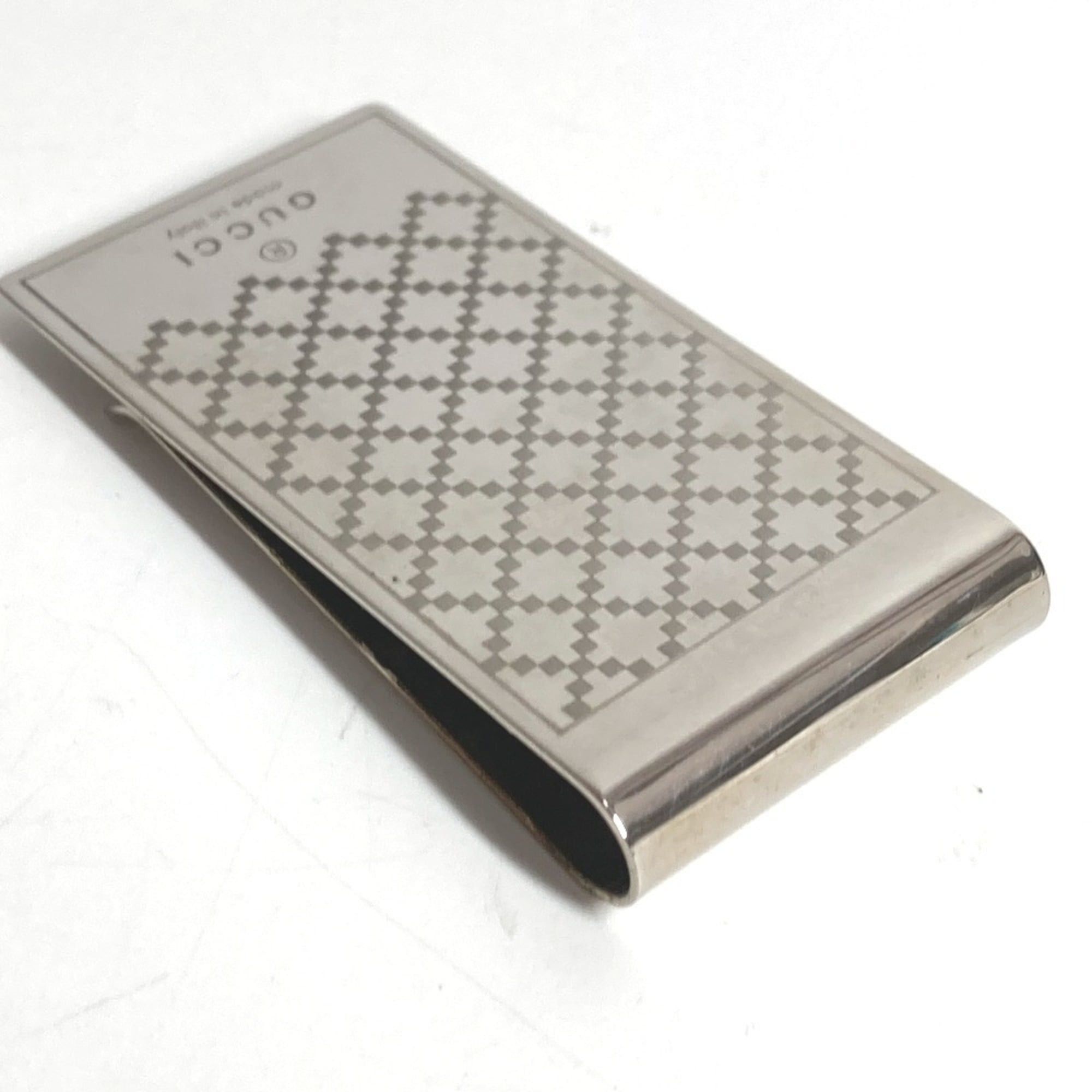 Gucci GUCCI Wallet Logo Bill Clip Money SV925 Unisex Silver Size ONE SIZE - 4 Thumbnail