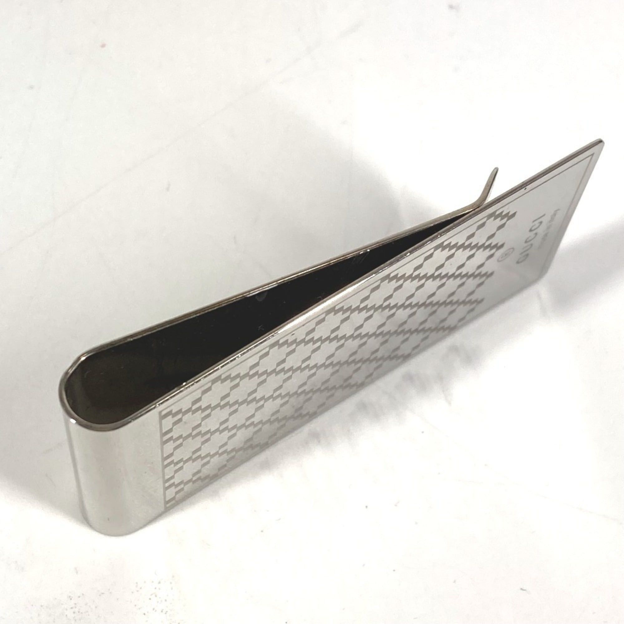 Gucci GUCCI Wallet Logo Bill Clip Money SV925 Unisex Silver Size ONE SIZE - 7 Thumbnail