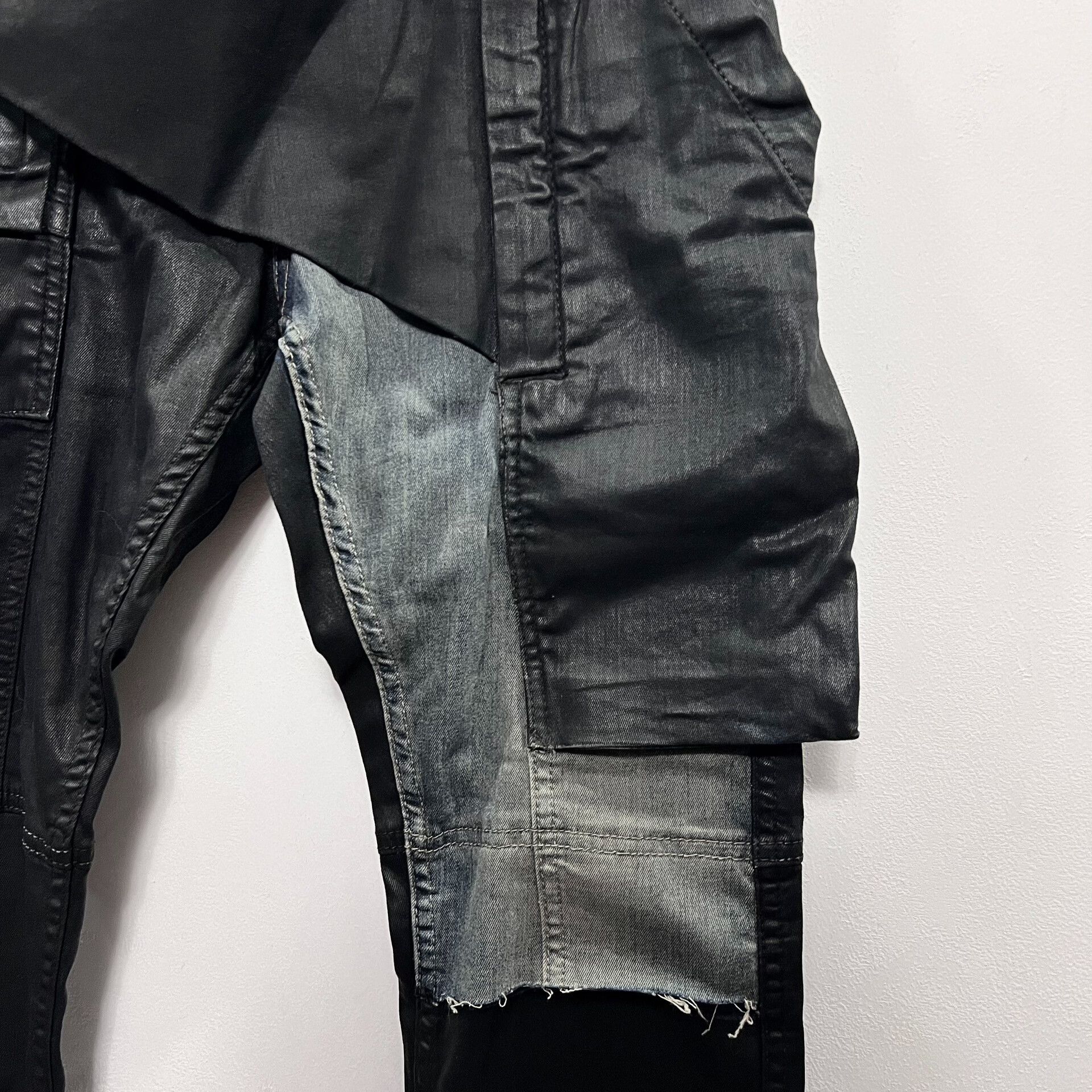 Rick Owens rare rick owens waxed denim pants size 29 Size US 29 - 3 Thumbnail