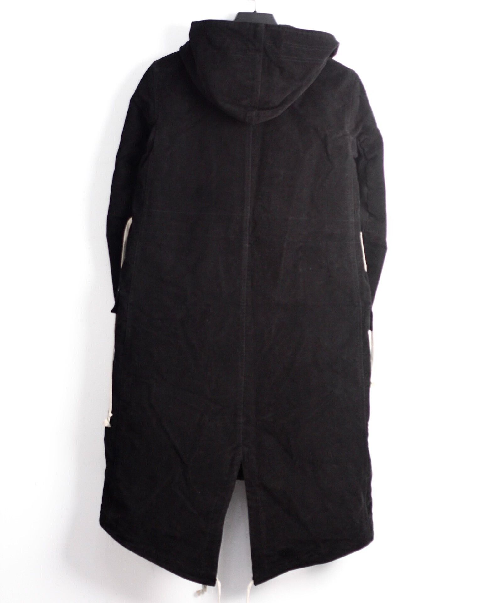 Rick Owens black long hooded winter coat for women Size S / US 4 / IT 40 - 2 Thumbnail