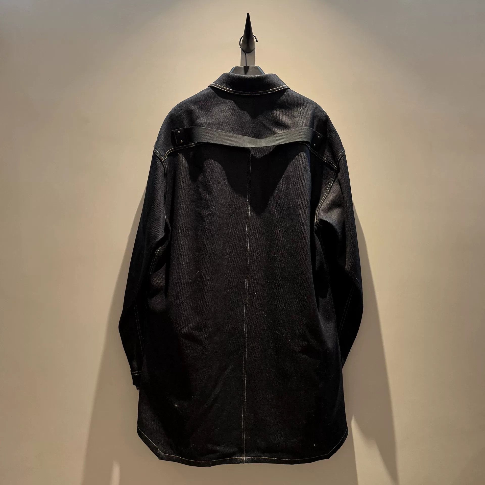 Rick Owens rick owens oversized denim jacket in black Size US L / EU 52-54 / 3 - 3 Thumbnail