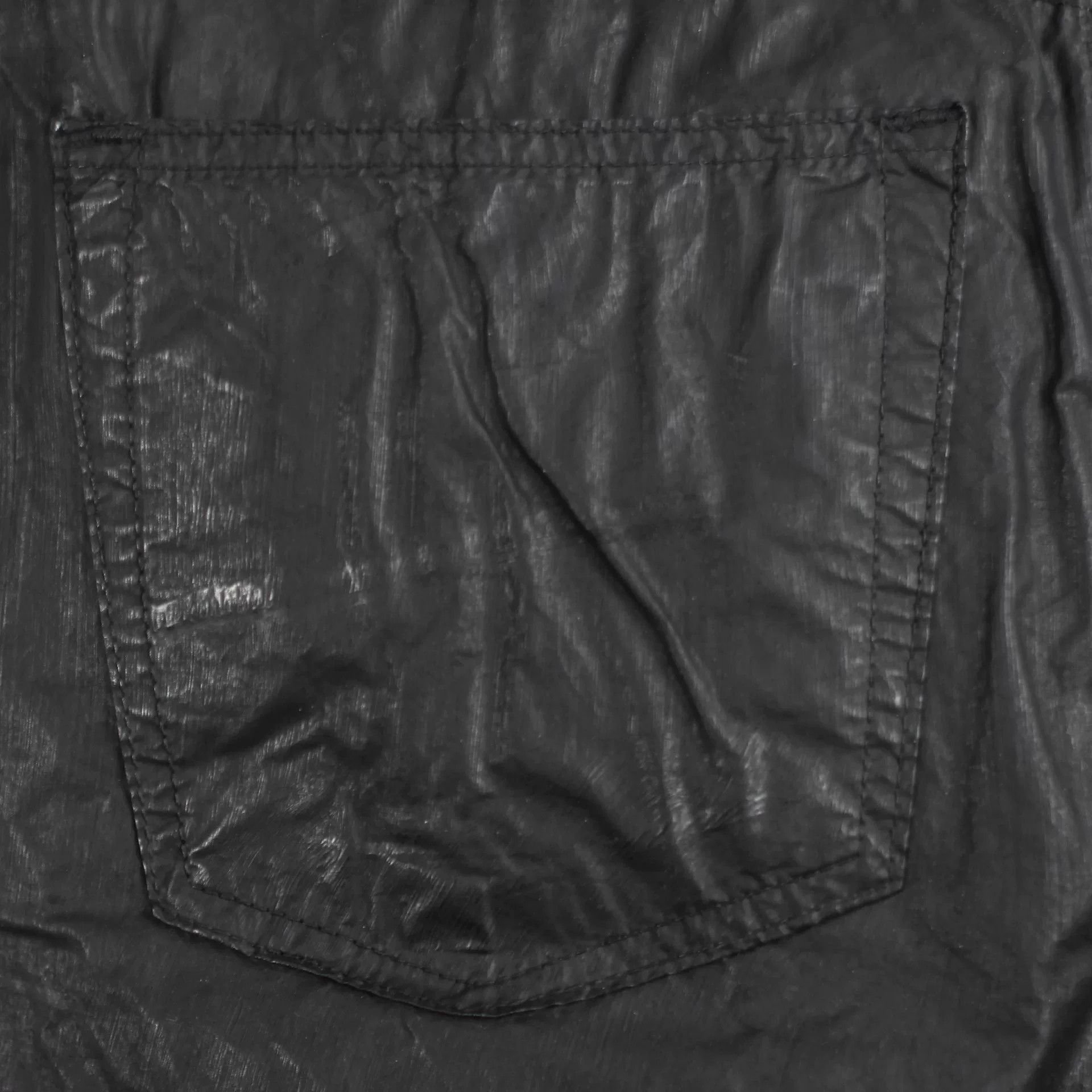 Rick Owens rick owens black waxed denim pants Size US 30 / EU 46 - 3 Thumbnail