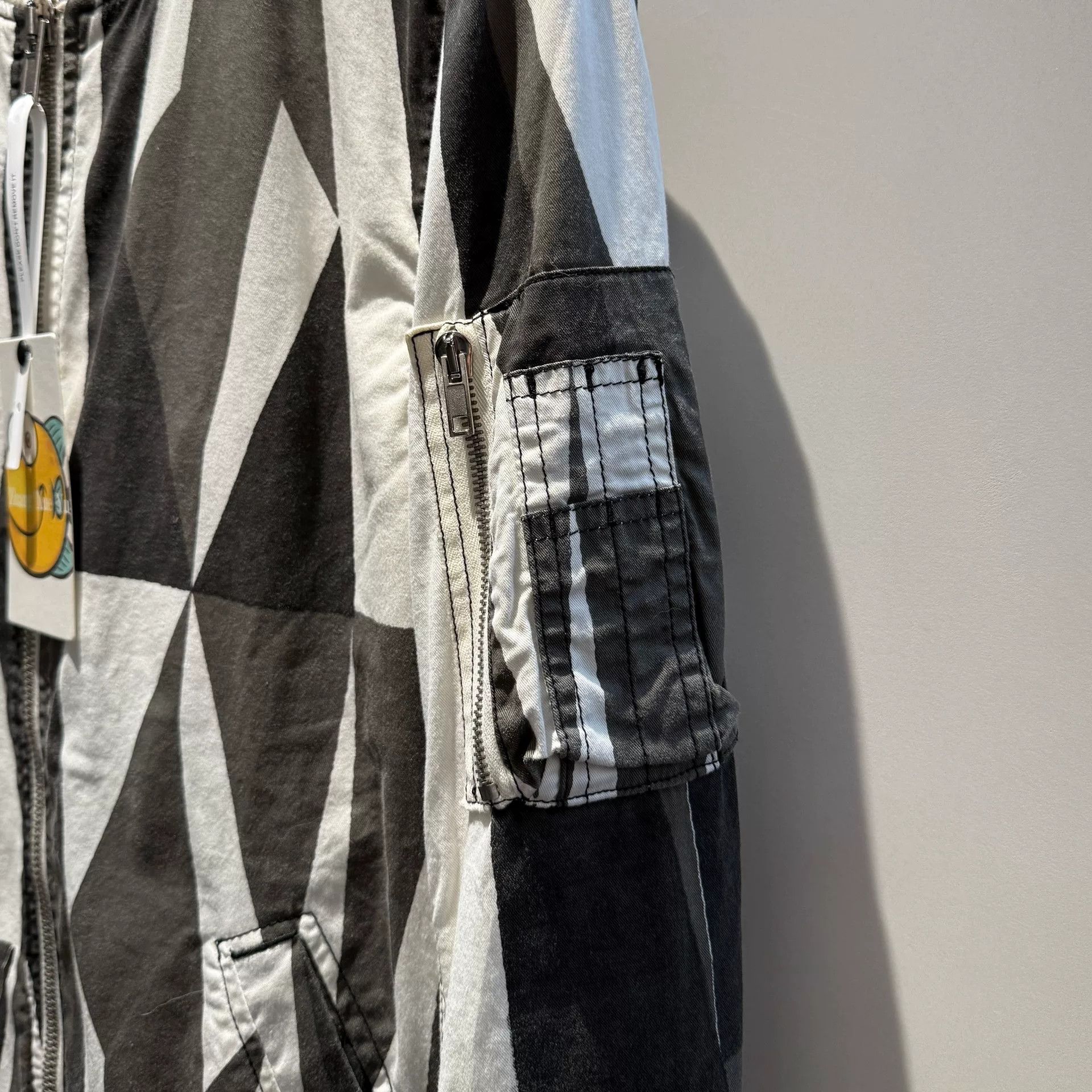 Rick Owens Drkshdw rick owens classic geometric print ma-1 jacket Size US XS / EU 42 / 0 - 3 Thumbnail