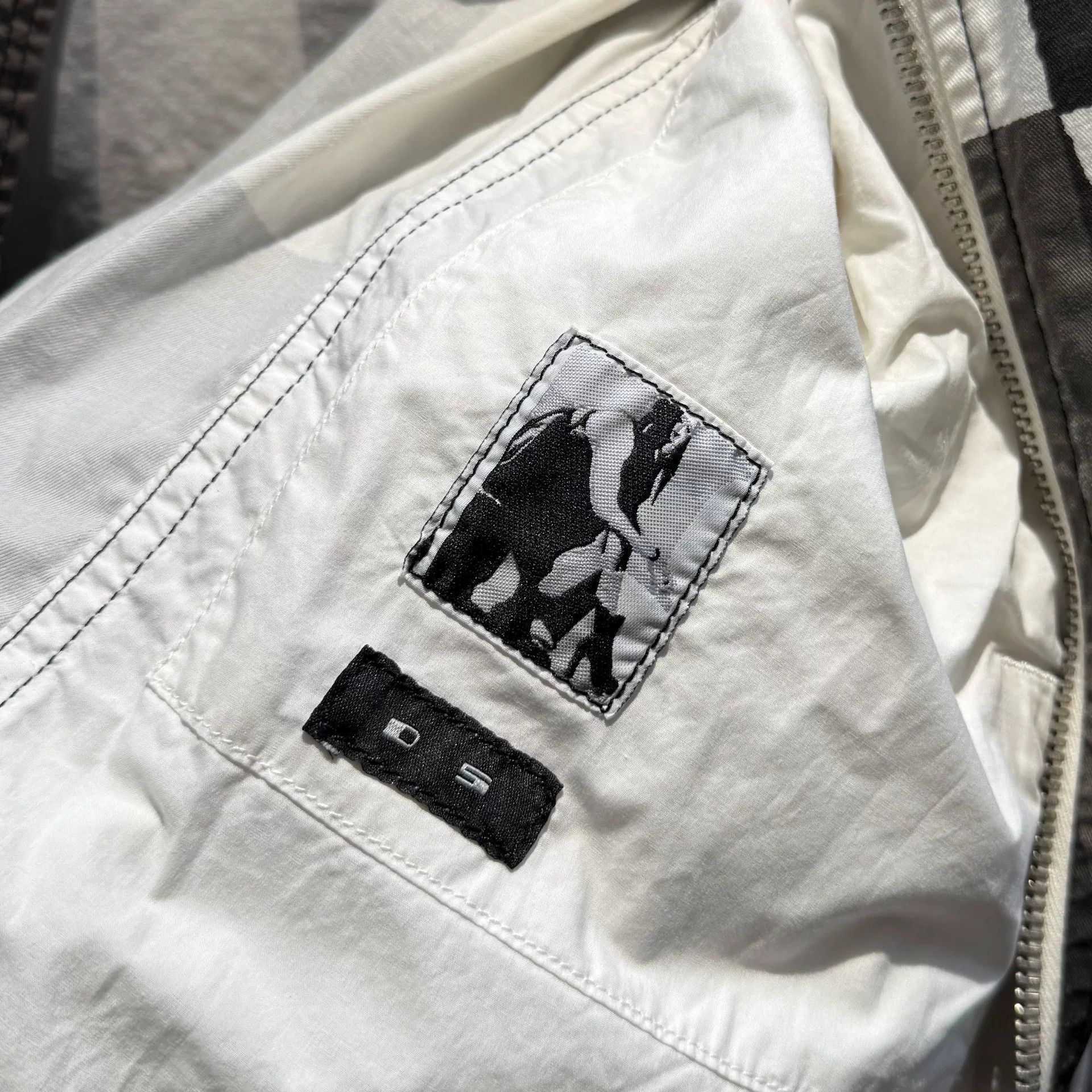 Rick Owens Drkshdw rick owens classic geometric print ma-1 jacket Size US XS / EU 42 / 0 - 6 Thumbnail