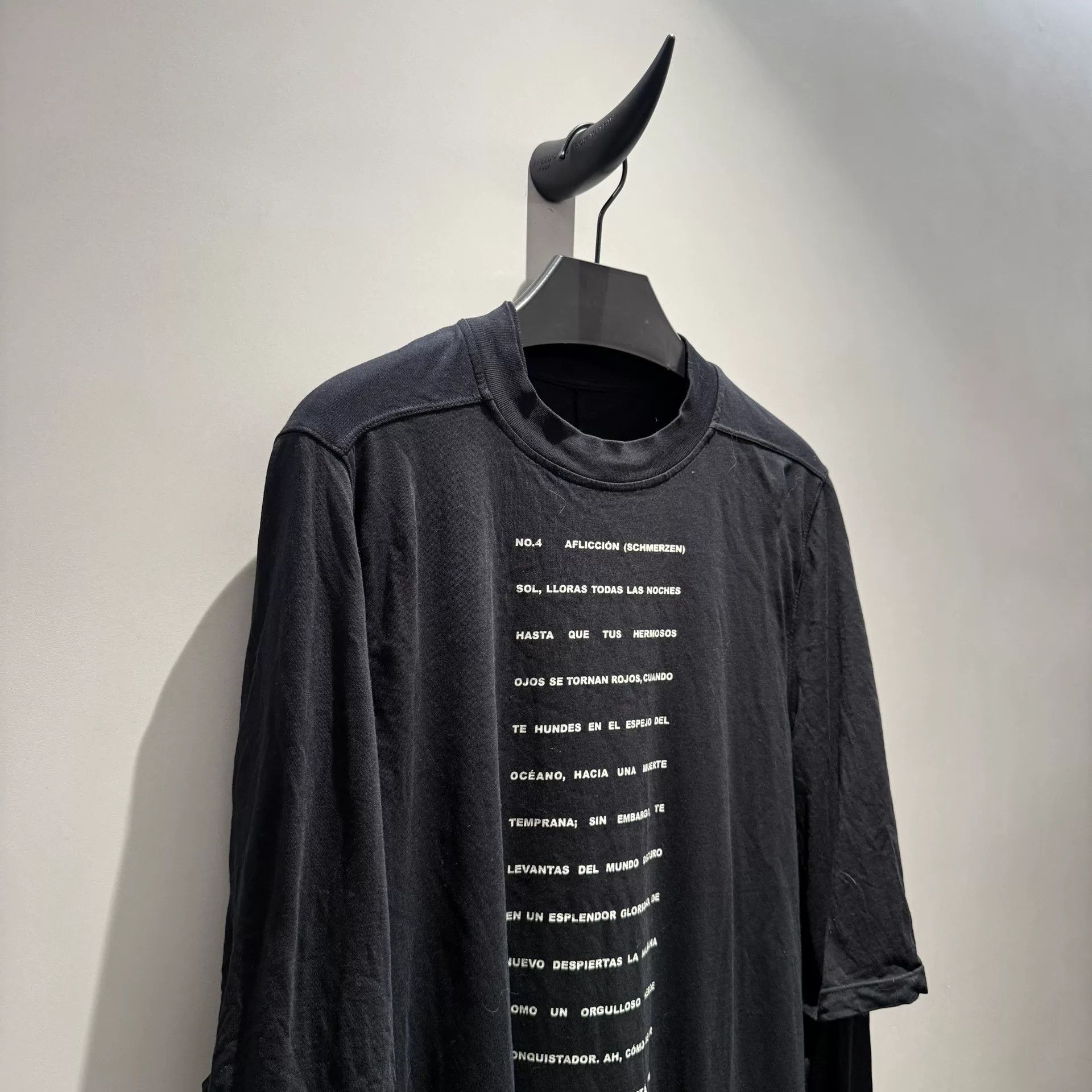Rick Owens Drkshdw rare slogan long sleeve top by Rick Owens Size US XS / EU 42 / 0 - 2 Thumbnail