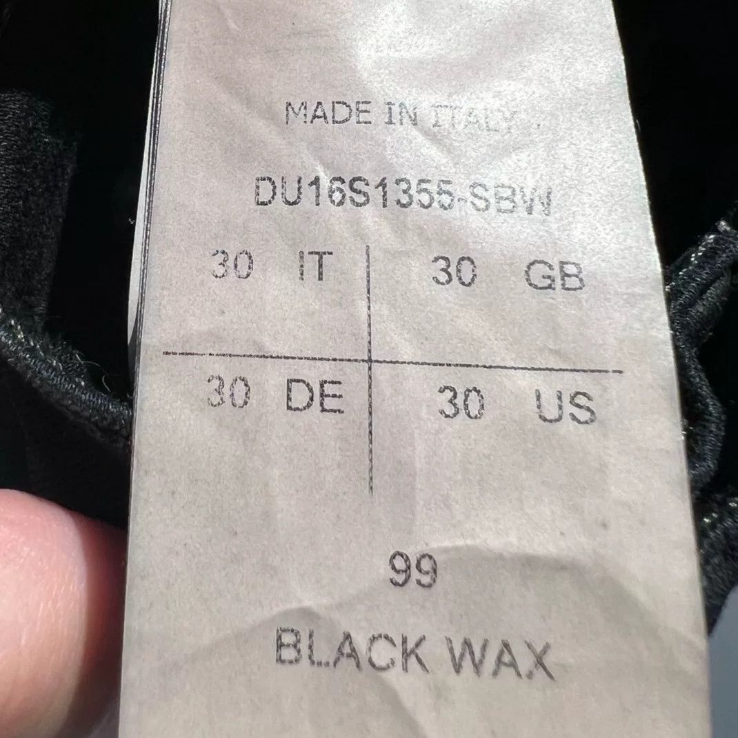 Rick Owens rick owens tapered waxed black pants Size US 30 / EU 46 - 3 Thumbnail