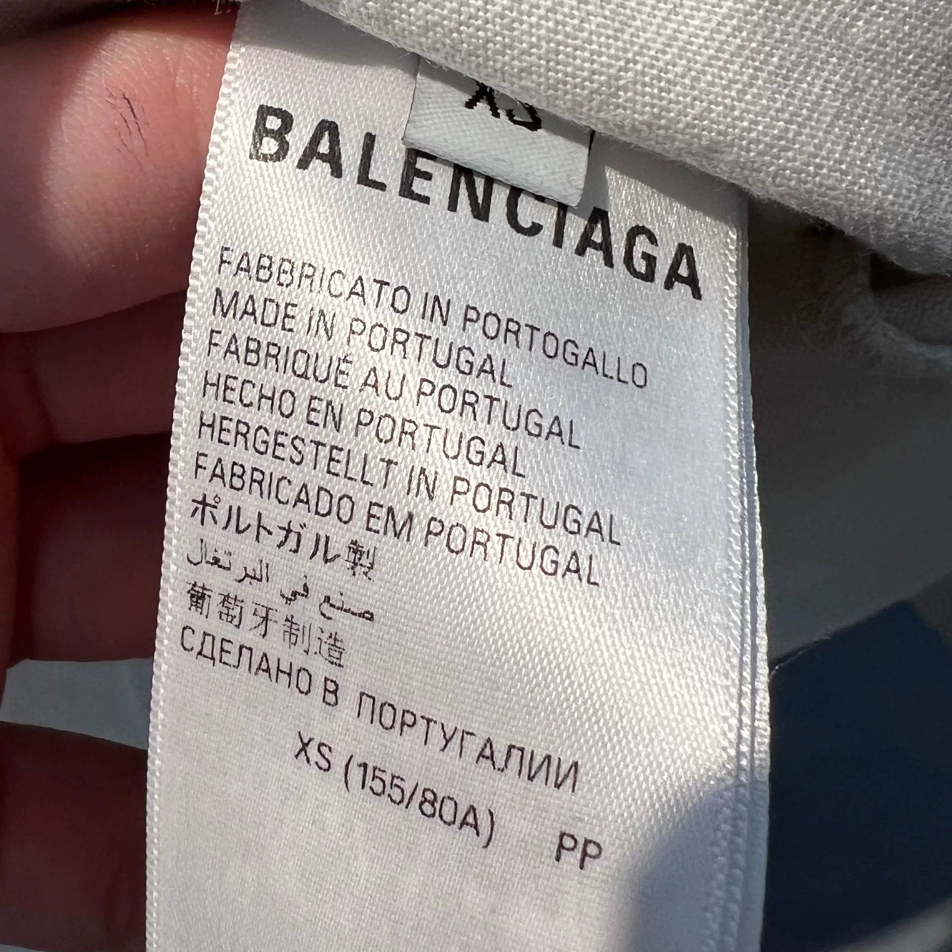 DEFEND PARIS balenciaga white logo short sleeve t-shirt Size US XS / EU 42 / 0 - 5 Thumbnail