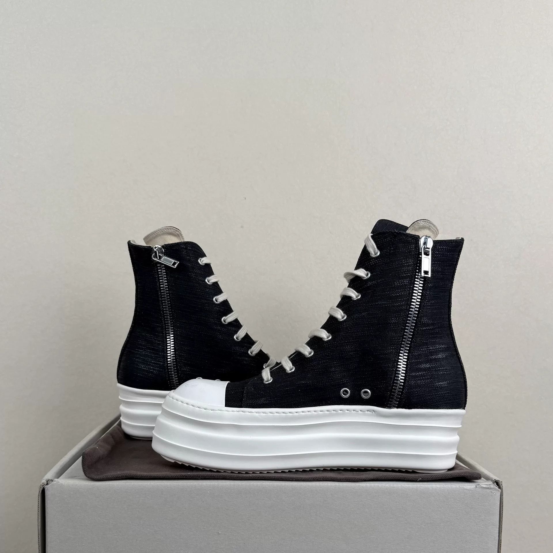 Rick Owens Drkshdw rick owens drkshdw thick sole sneakers Size US 10.5 / EU 43-44 - 5 Thumbnail